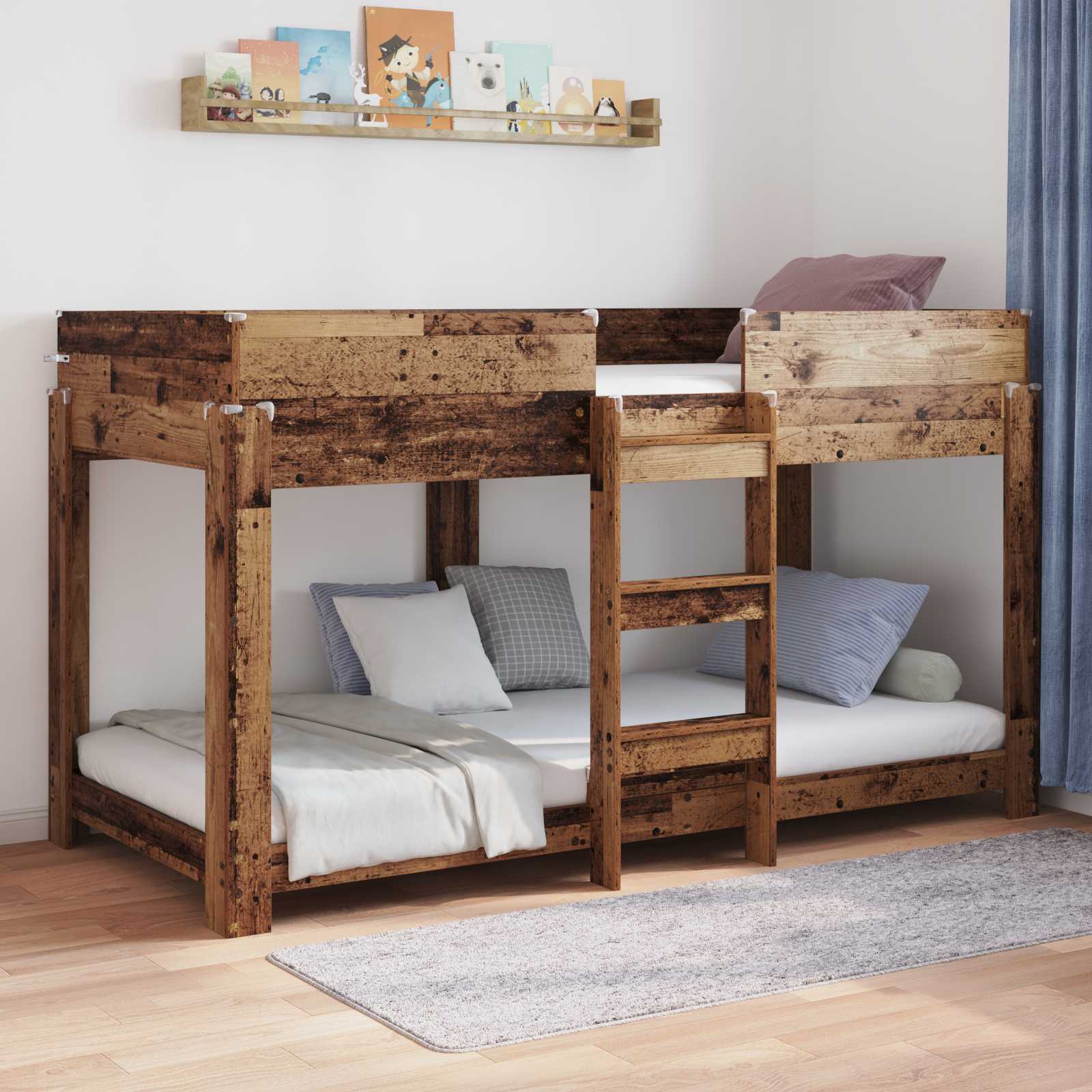 Etagenbett für Kinder Altholz 100 x 200 cm Holzwerkstoff