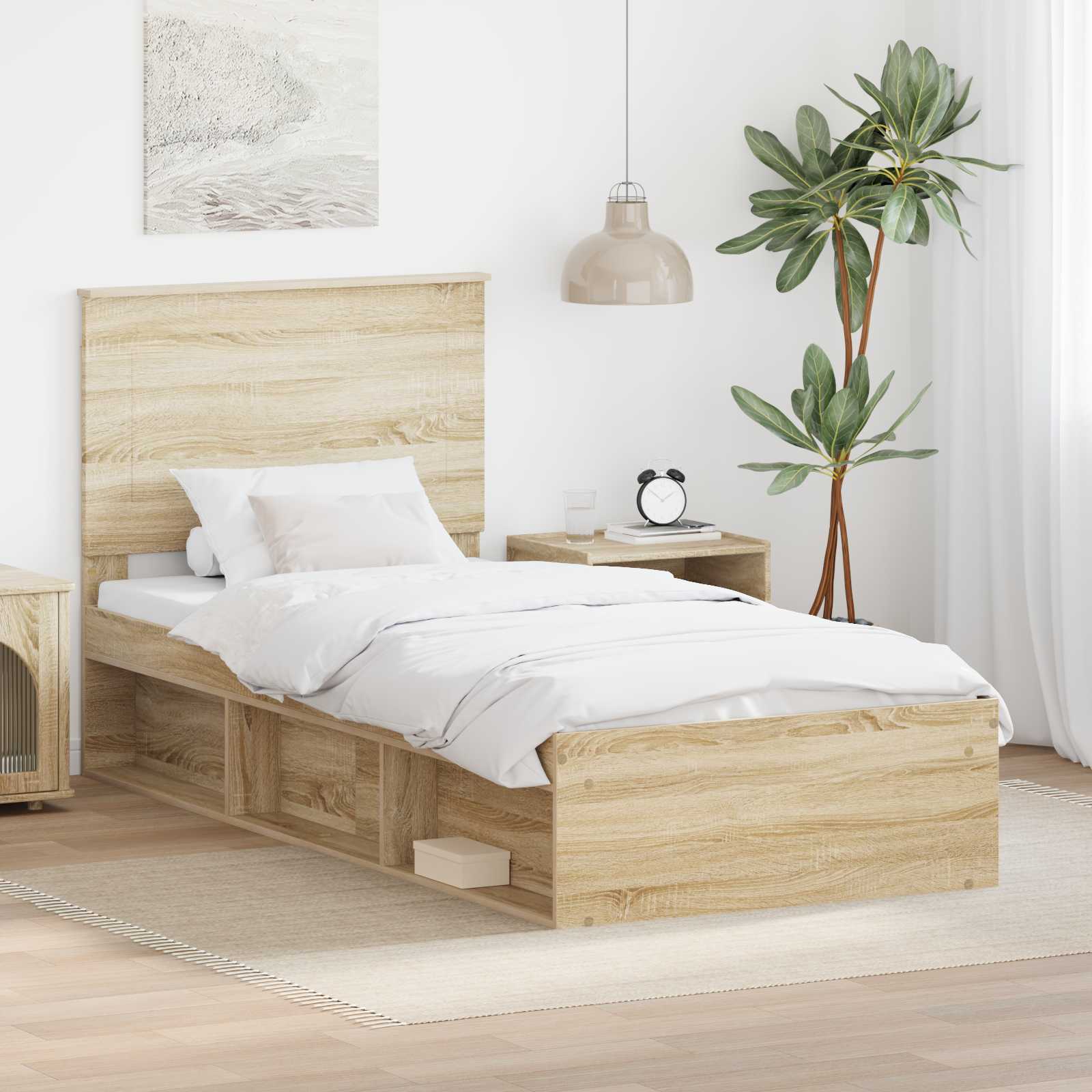 Bettrahmen Sonoma 100 x 200 cm Massives Kiefernholz