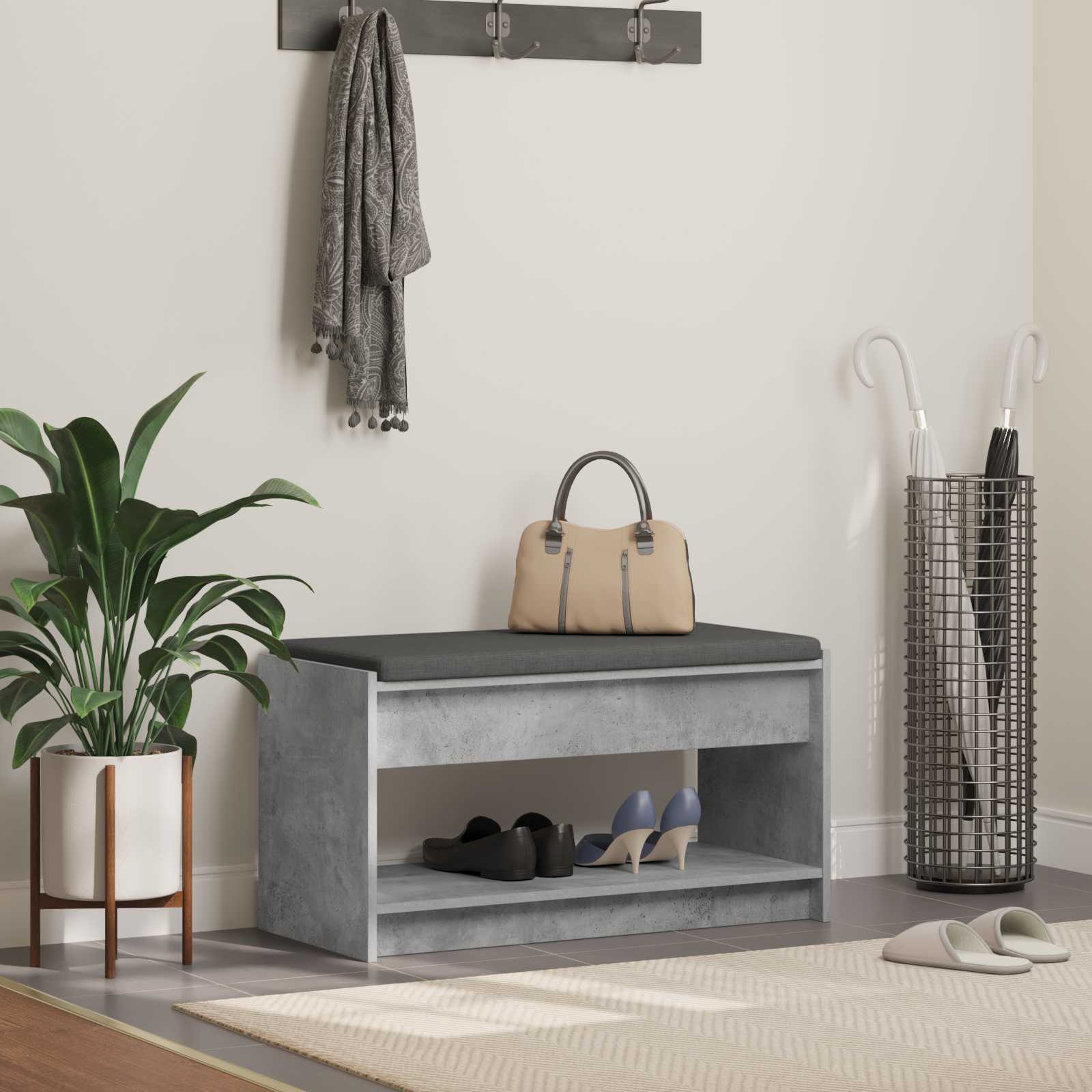 Flurbank Betongrau 83 x 38 x 45 cm