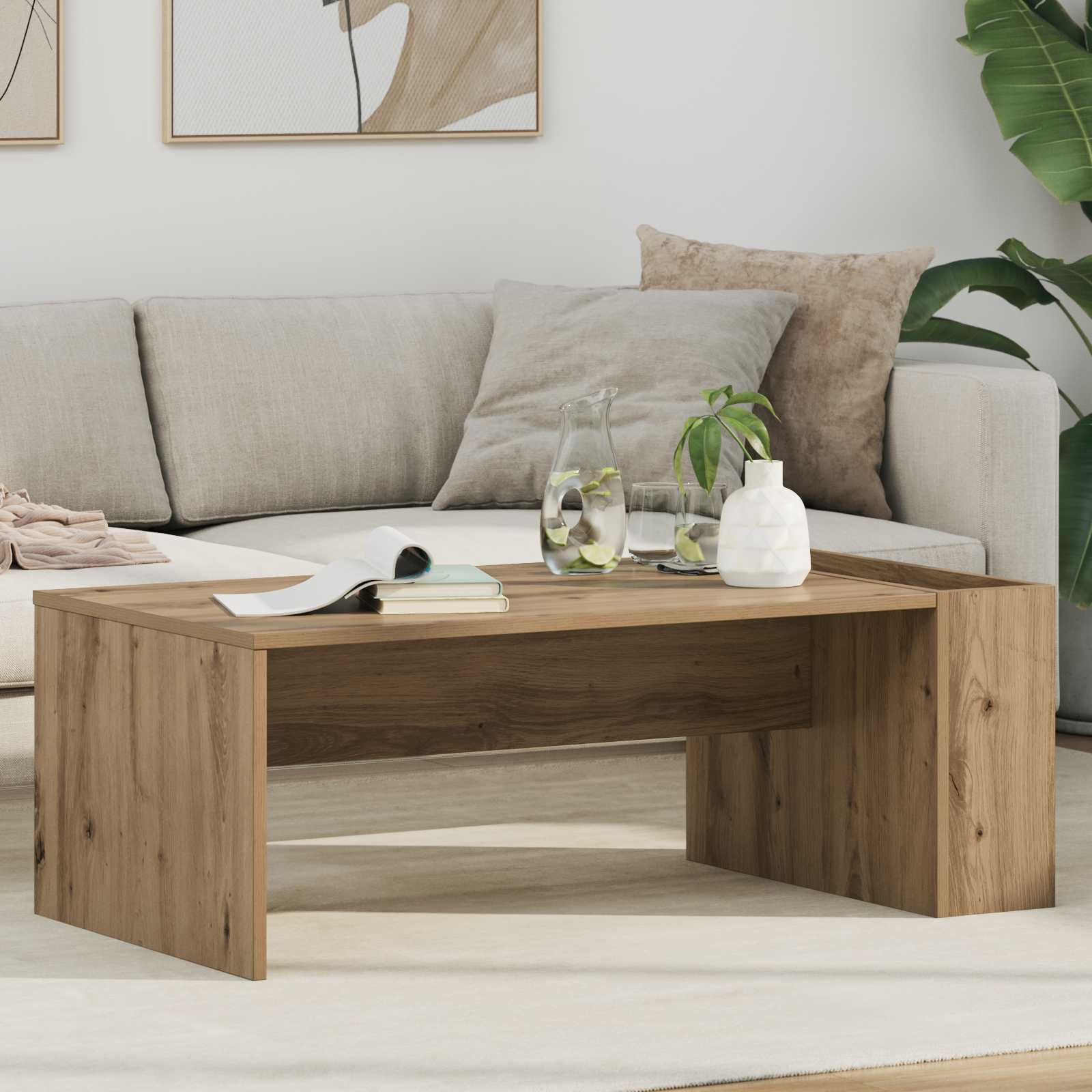 Couchtisch Artisan-Eiche 95 x 50 x 34 cm Holzwerkstoff