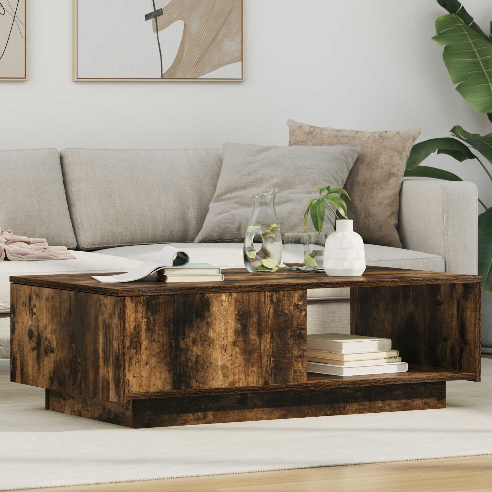 Couchtisch Geräucherte Eiche 95 x 55 x 31 cm Holzwerkstoff