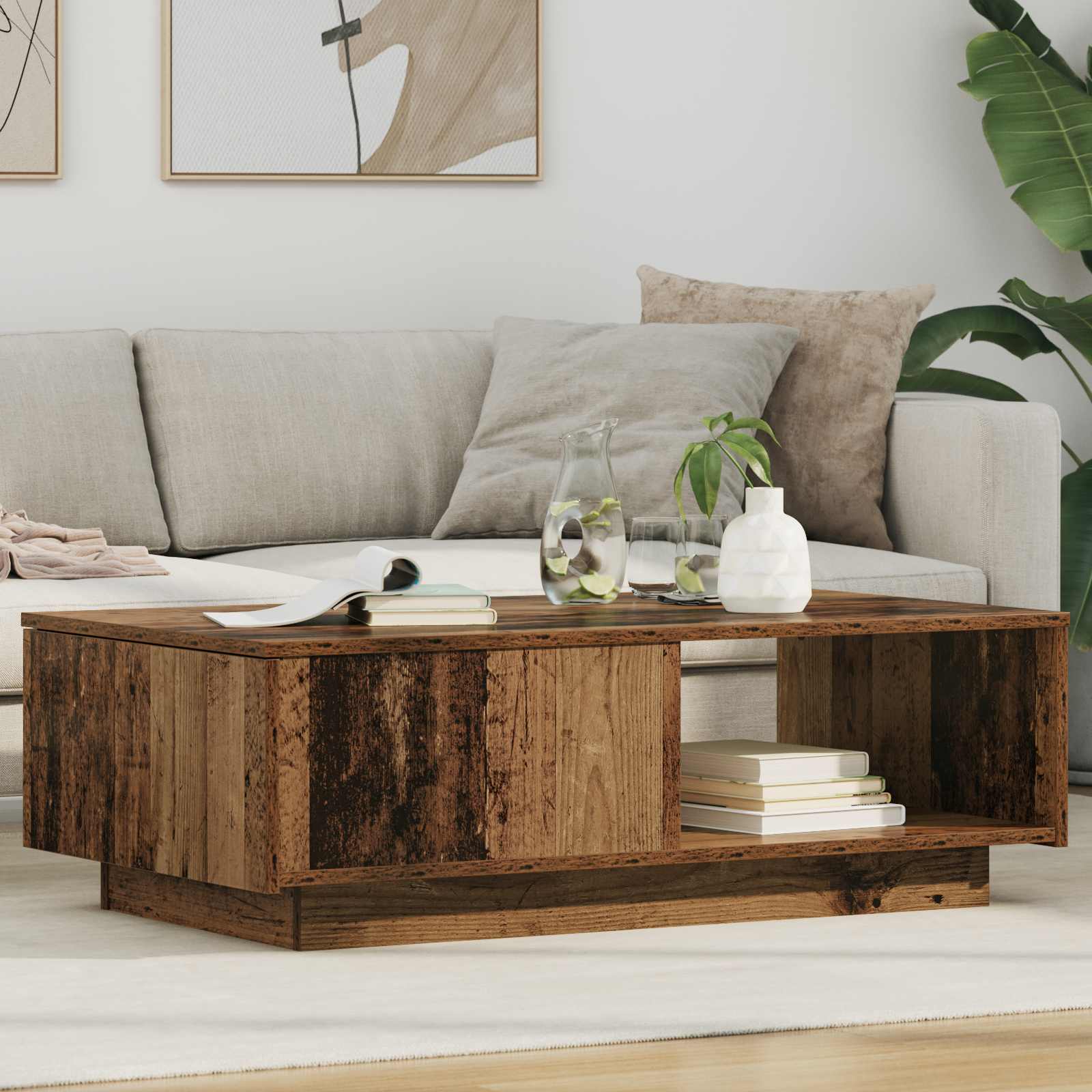 Couchtisch Altholz 95 x 55 x 31 cm Holzwerkstoff