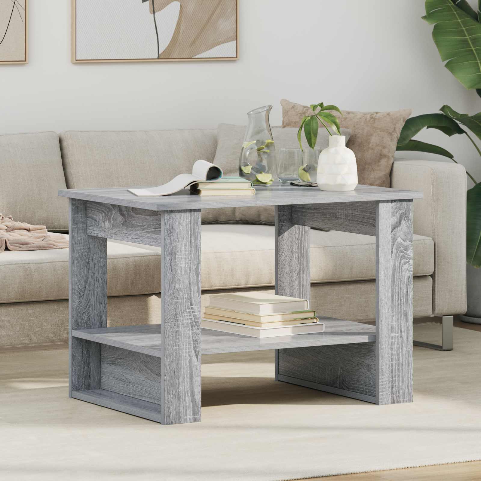 Couchtisch Graues Sonoma 72 x 50 x 50 cm Holzwerkstoff