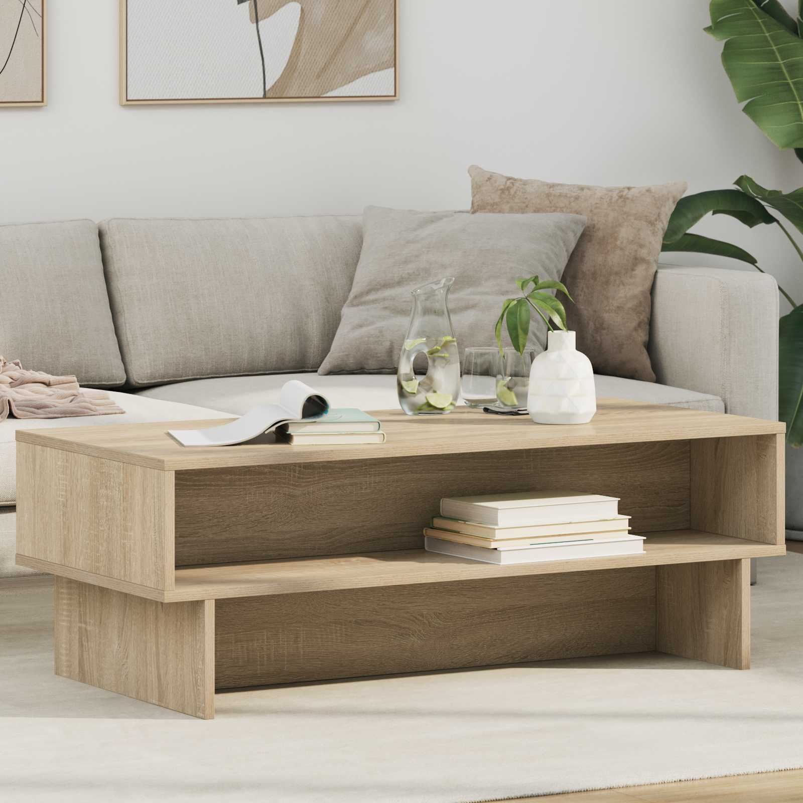 Couchtisch Sonoma-Eiche 100 x 46 x 35 cm Holzwerkstoff