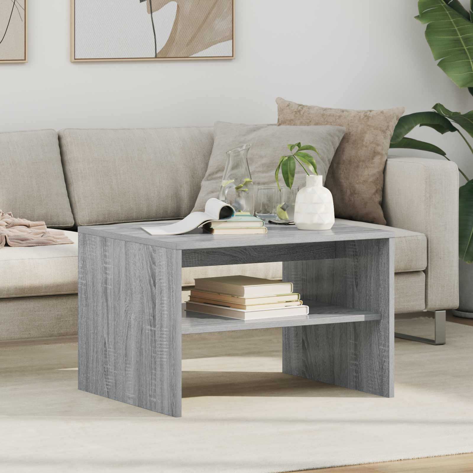 Couchtisch Sonoma-Grau 60 x 50 x 40 cm Holzwerkstoff