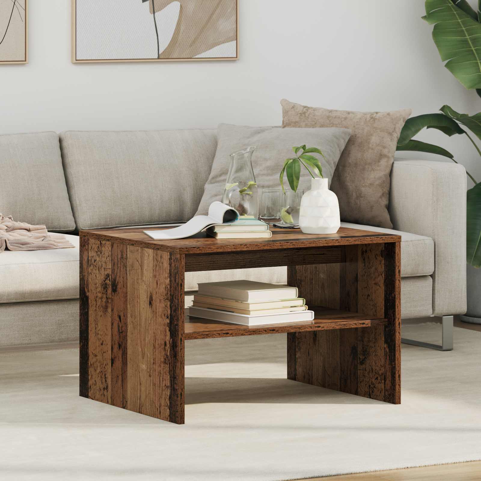 Couchtisch Altholz 60 x 50 x 40 cm Holzwerkstoff
