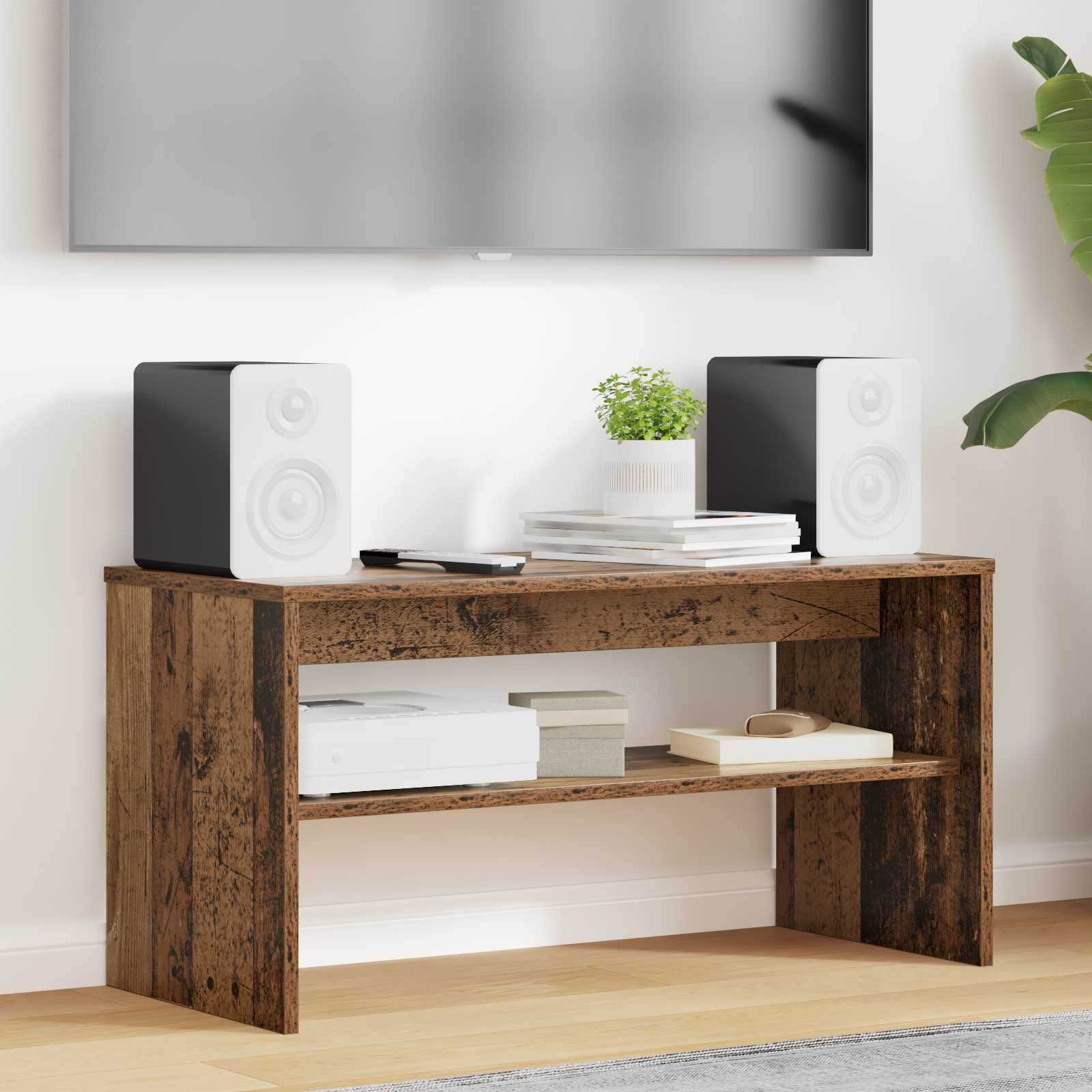 TV-Schränk 80 x 35 x 40 cm Altholz Holzwerkstoff