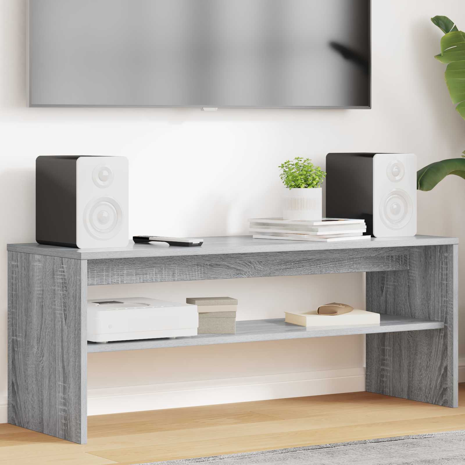 TV-Schränk 100 x 35 x 40 cm Graues Sonoma Holzwerkstoff