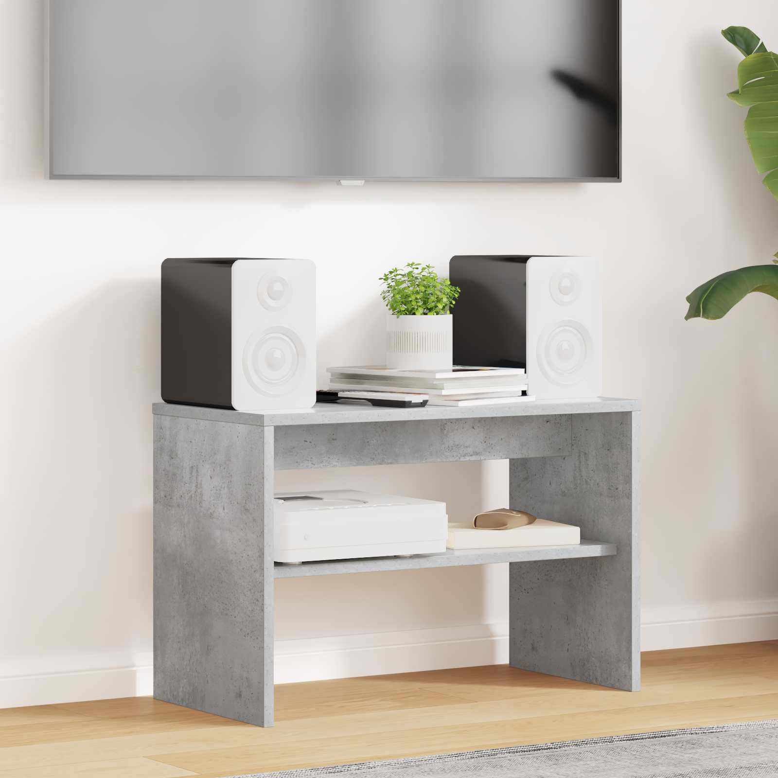 TV-Schränk 60 x 30 x 40 cm Beton Grau Holzwerkstoff