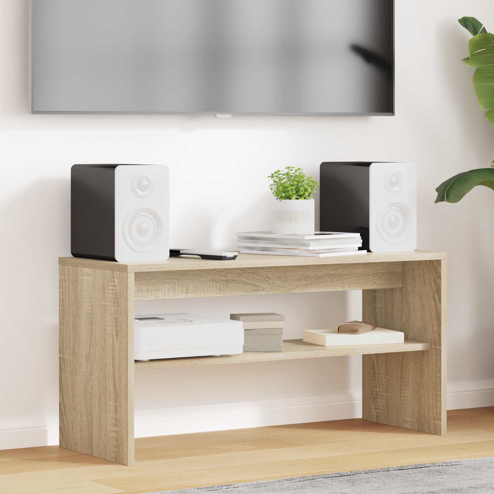 TV-Schränk 80 x 30 x 40 cm Sonoma-Eiche Holzwerkstoff