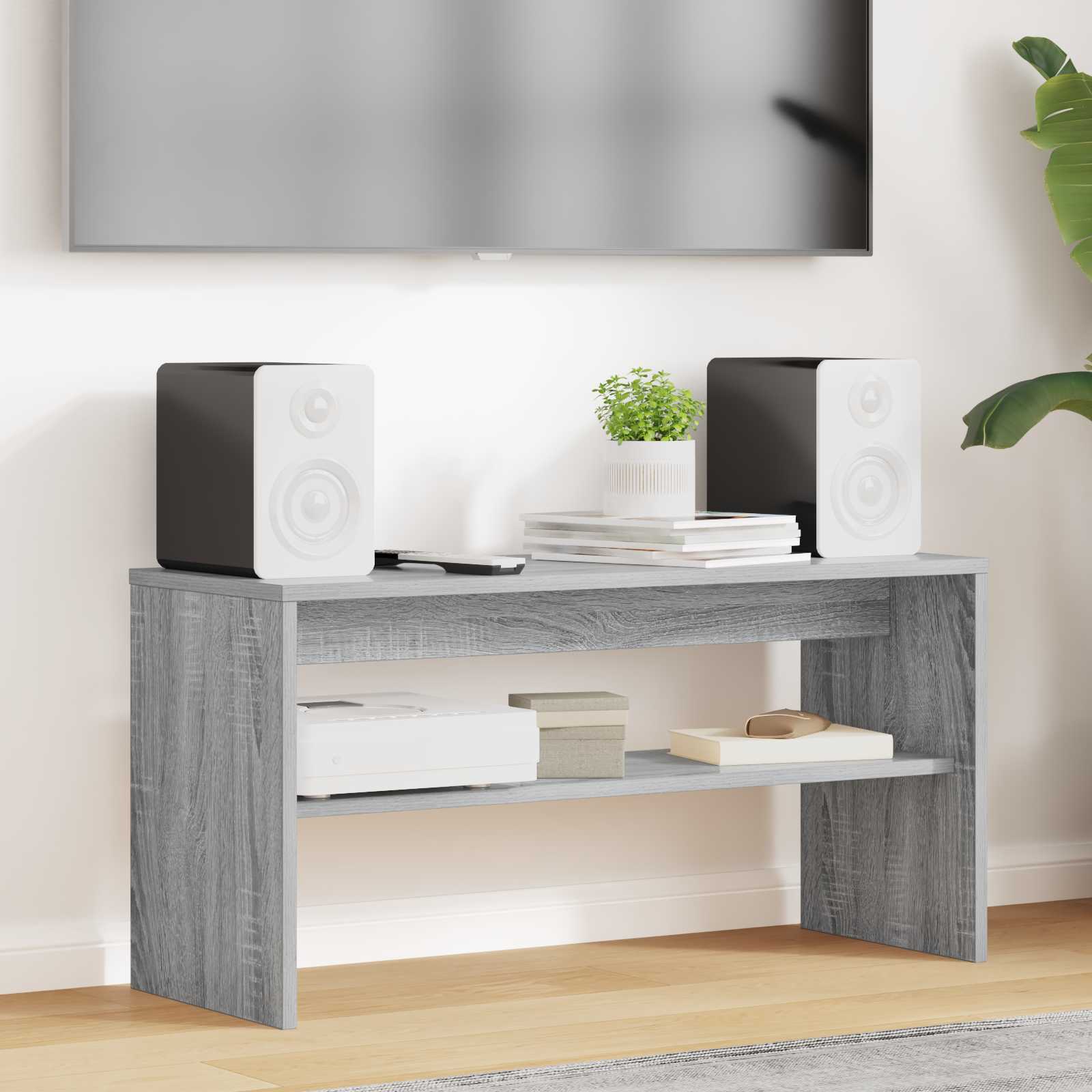 TV-Schränk 80 x 30 x 40 cm Graues Sonoma Holzwerkstoff