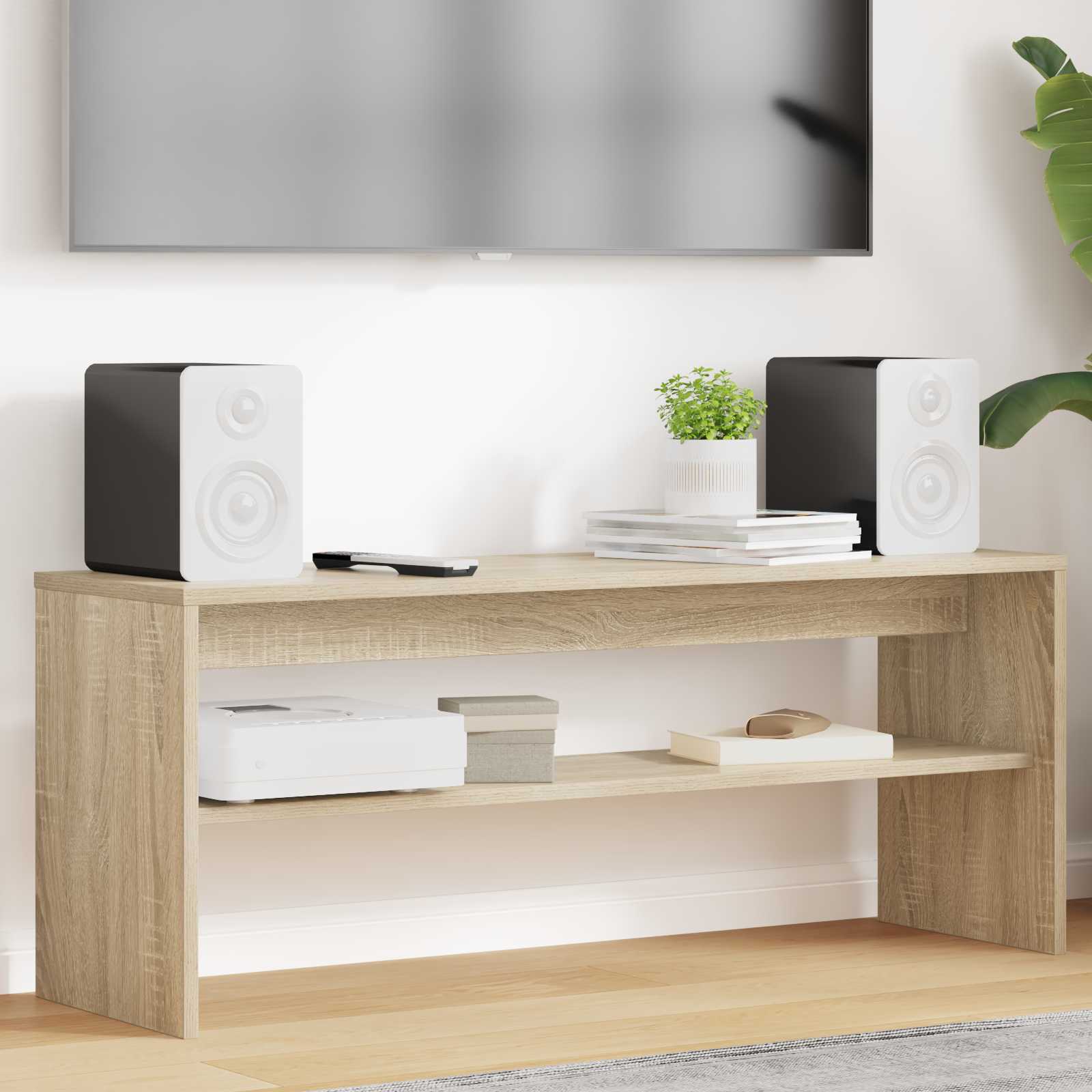 TV-Schränk 100 x 30 x 40 cm Sonoma-Eiche Holzwerkstoff