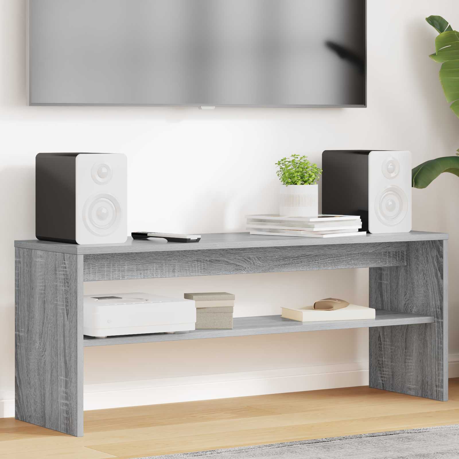 TV-Schränk 100 x 30 x 40 cm Graues Sonoma Holzwerkstoff
