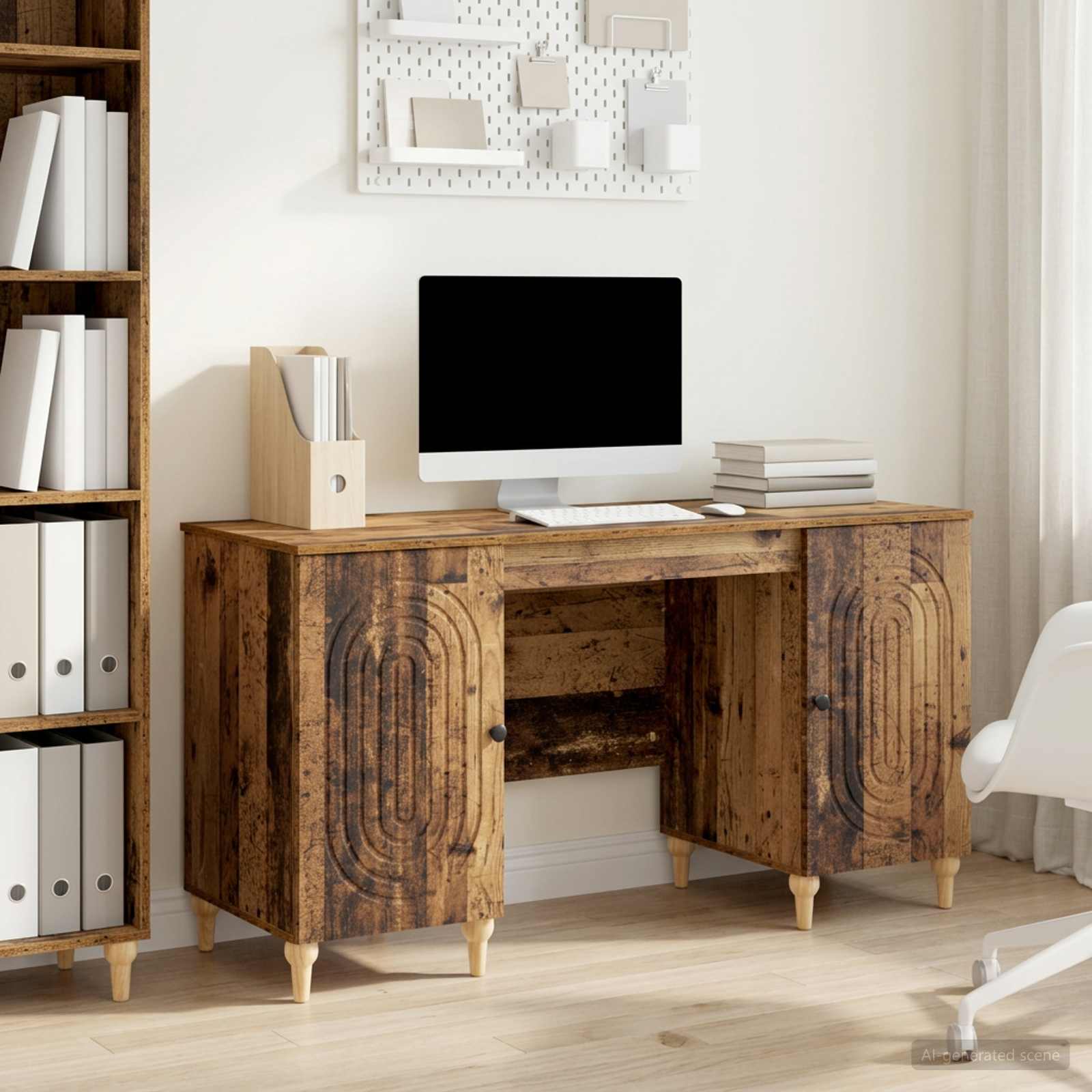 Schreibtisch Altholz 142,5 x 50 x 75 cm Holzwerkstoff