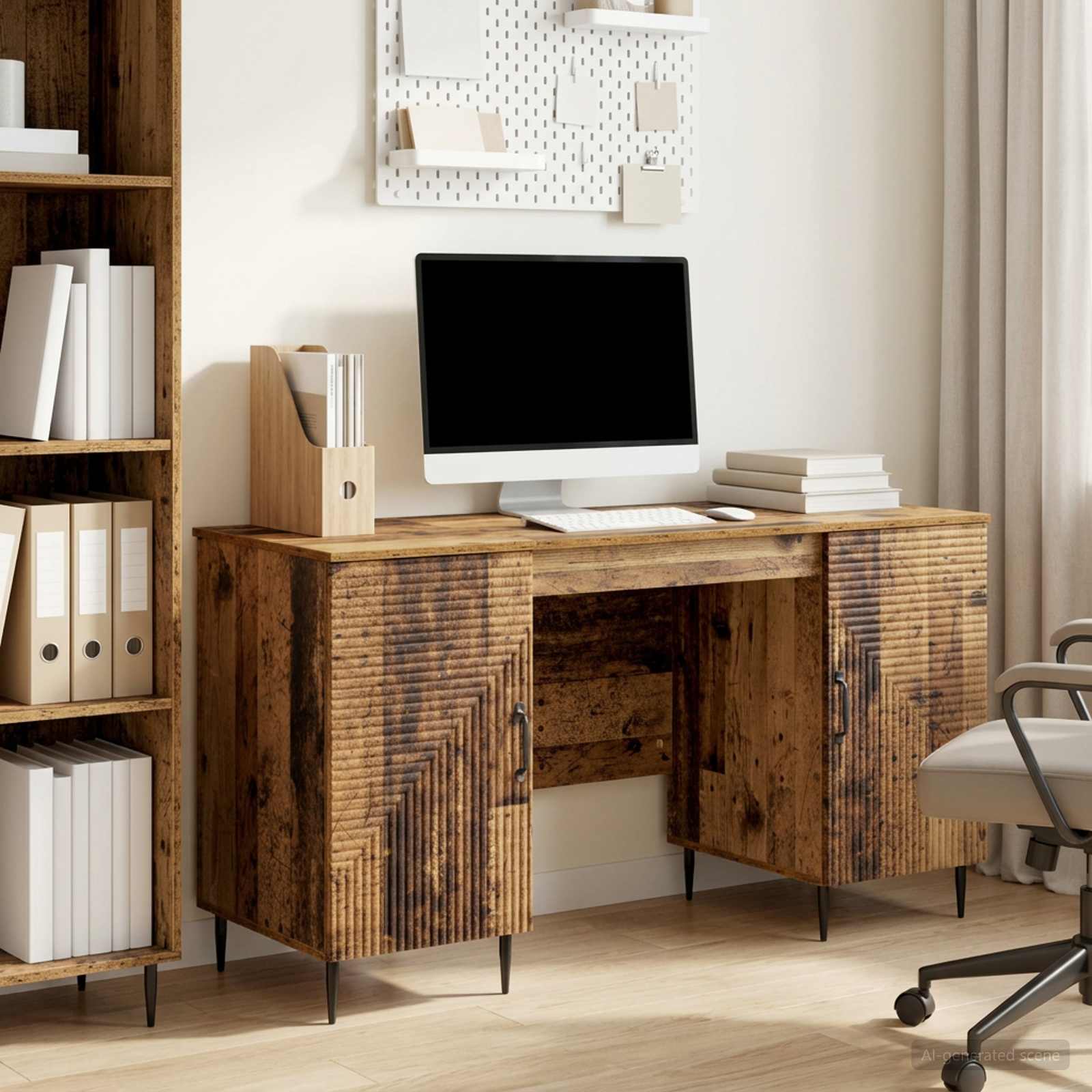 Schreibtisch Altholz 142,5 x 50 x 75 cm Holzwerkstoff