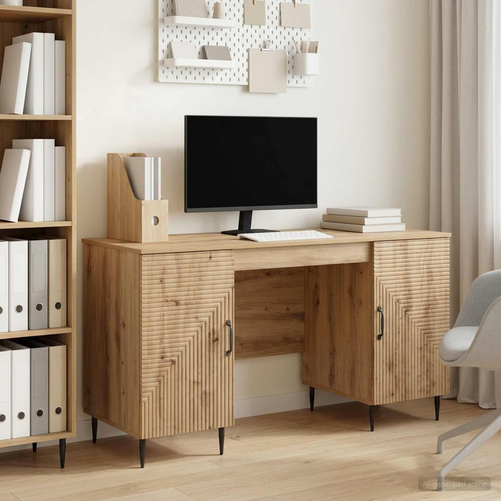 Schreibtisch Artisan-Eiche 142,5 x 50 x 75 cm Holzwerkstoff
