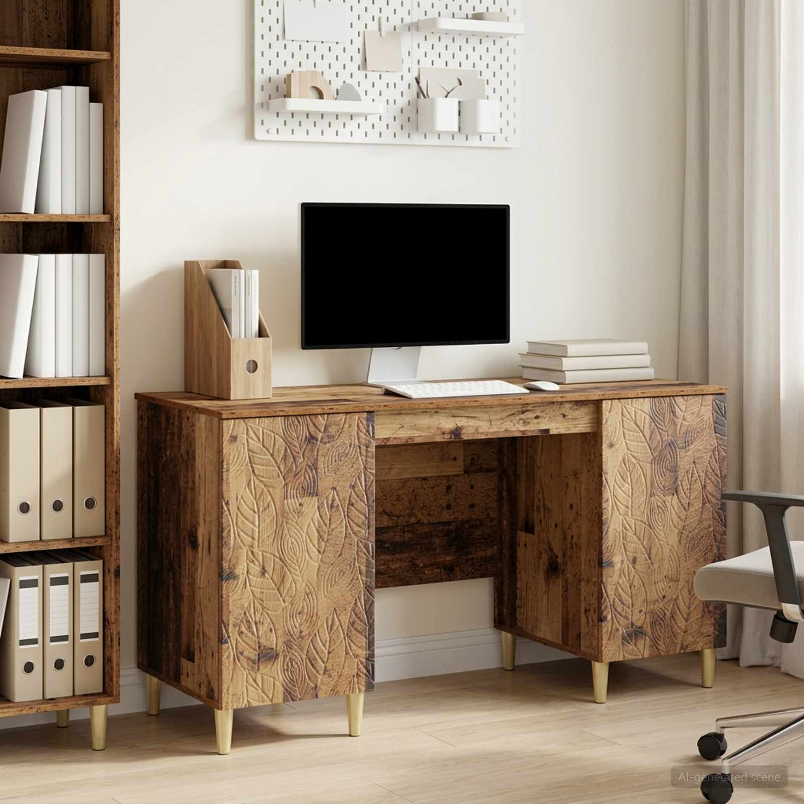 Schreibtisch Altholz 142,5 x 50 x 75 cm Holzwerkstoff