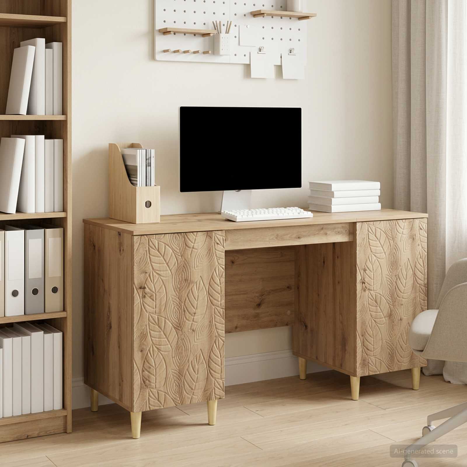 Schreibtisch Artisan-Eiche 142,5 x 50 x 75 cm Holzwerkstoff