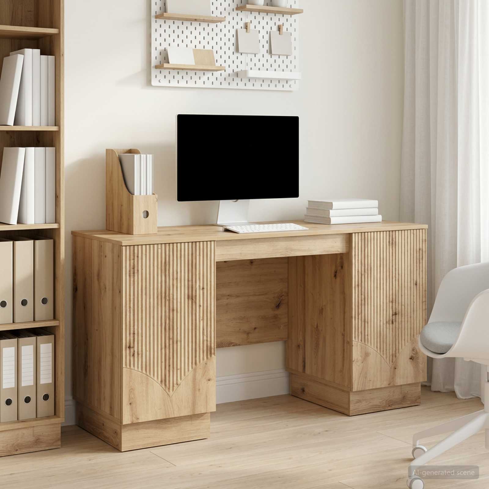 Schreibtisch Artisan-Eiche 142,5 x 50 x 75 cm Holzwerkstoff