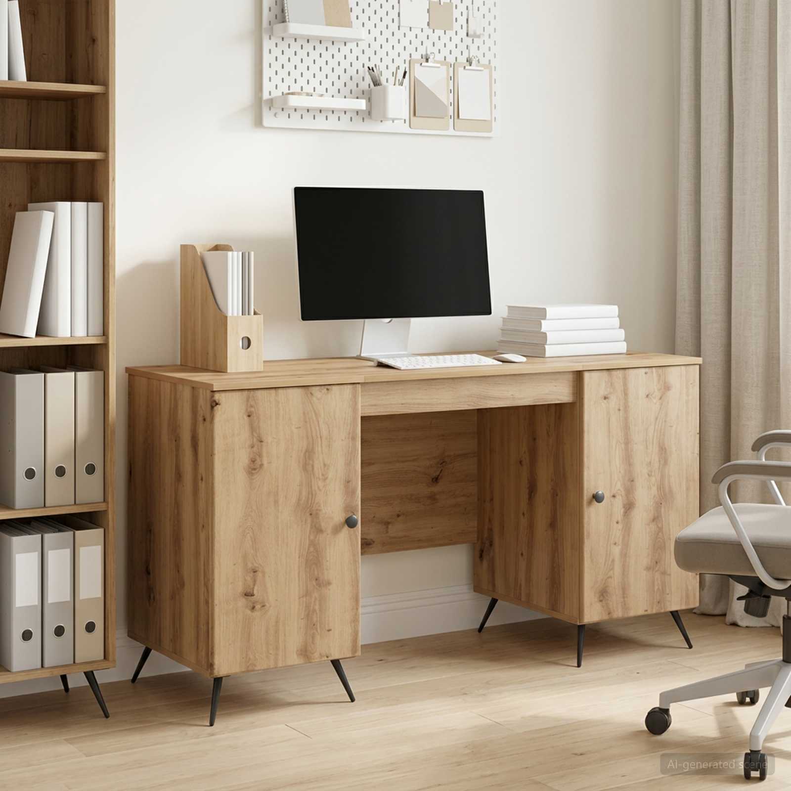 Schreibtisch Artisan-Eiche 142,5 x 50 x 75 cm Holzwerkstoff