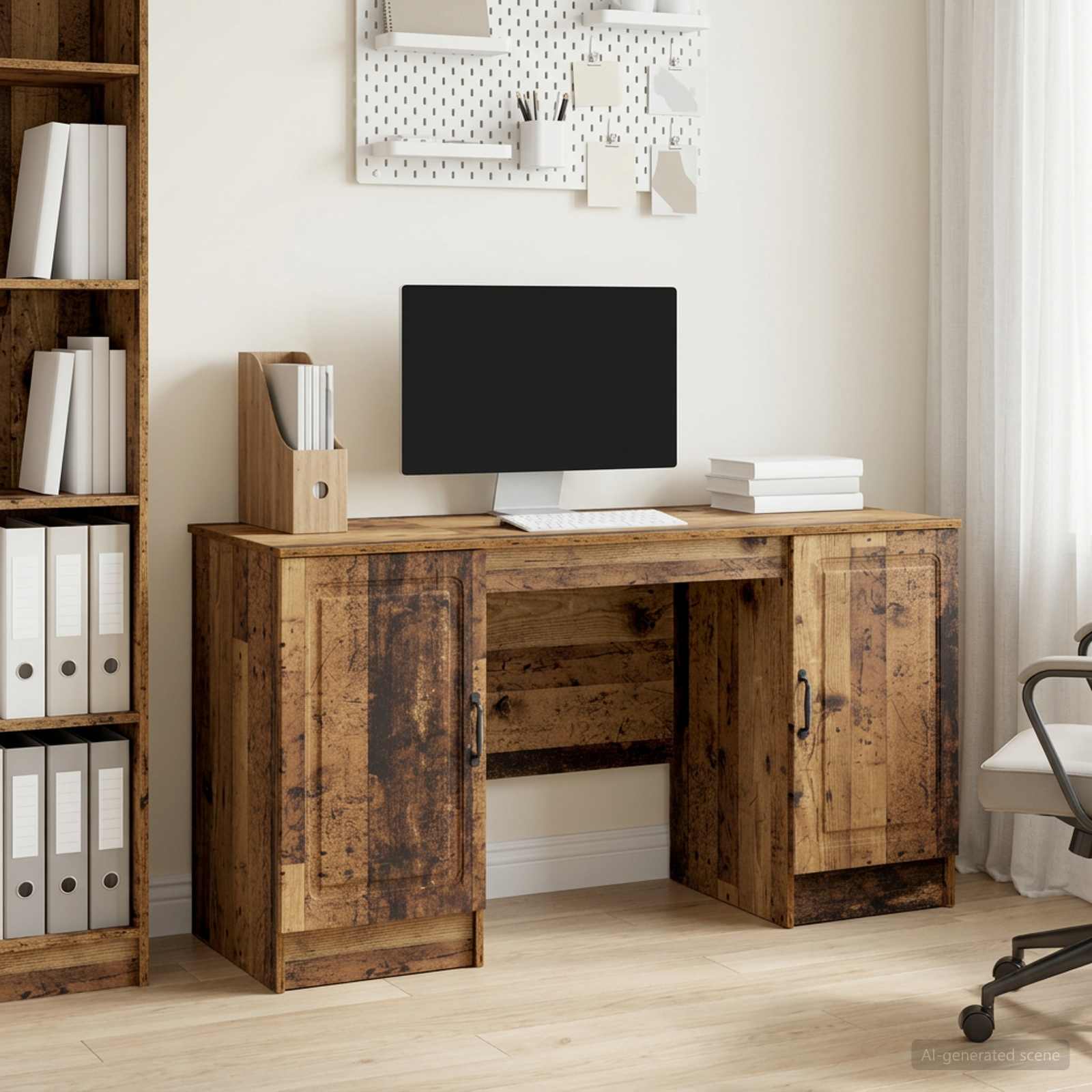 Schreibtisch Altholz 142,5 x 50 x 75 cm Holzwerkstoff