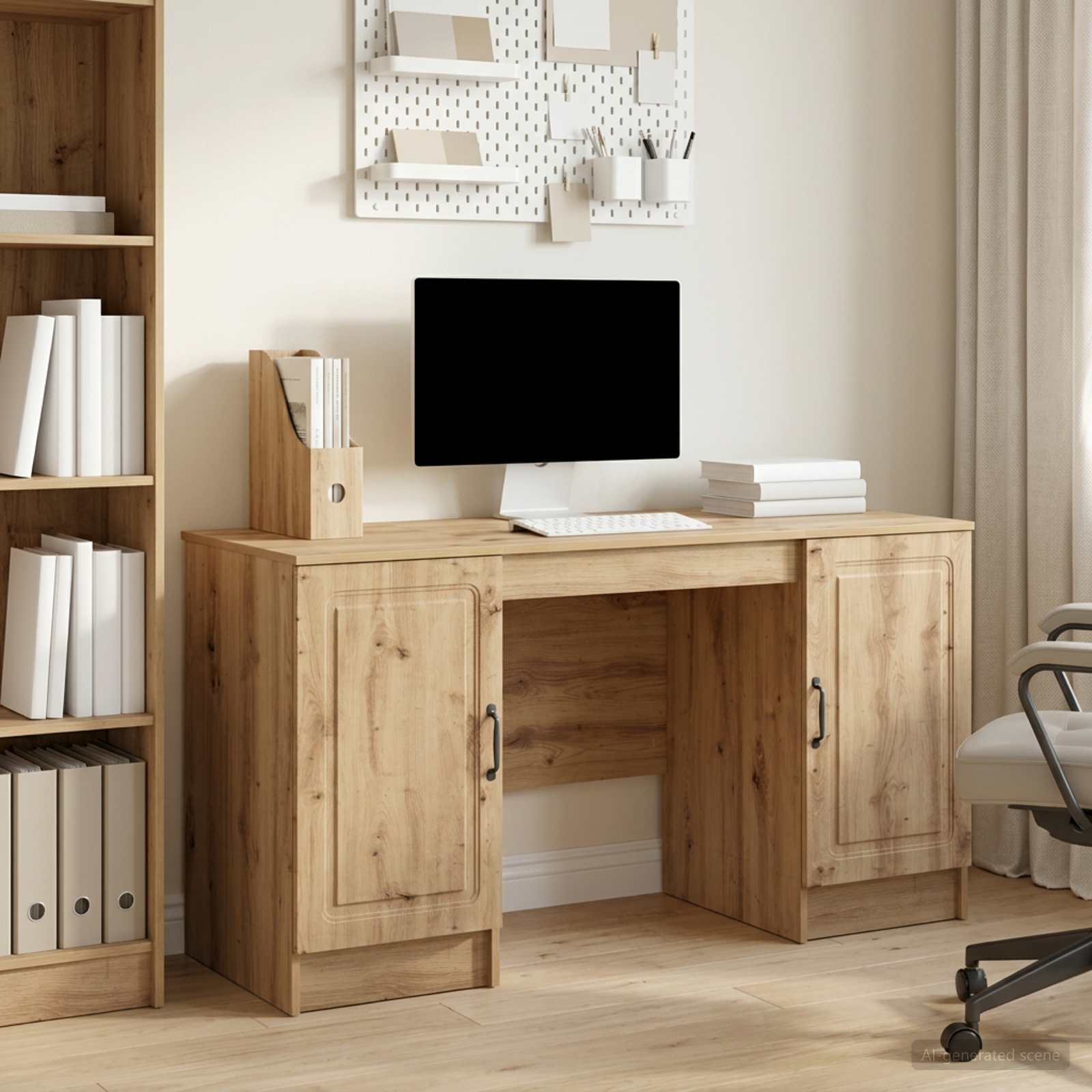 Schreibtisch Artisan-Eiche 142,5 x 50 x 75 cm Holzwerkstoff
