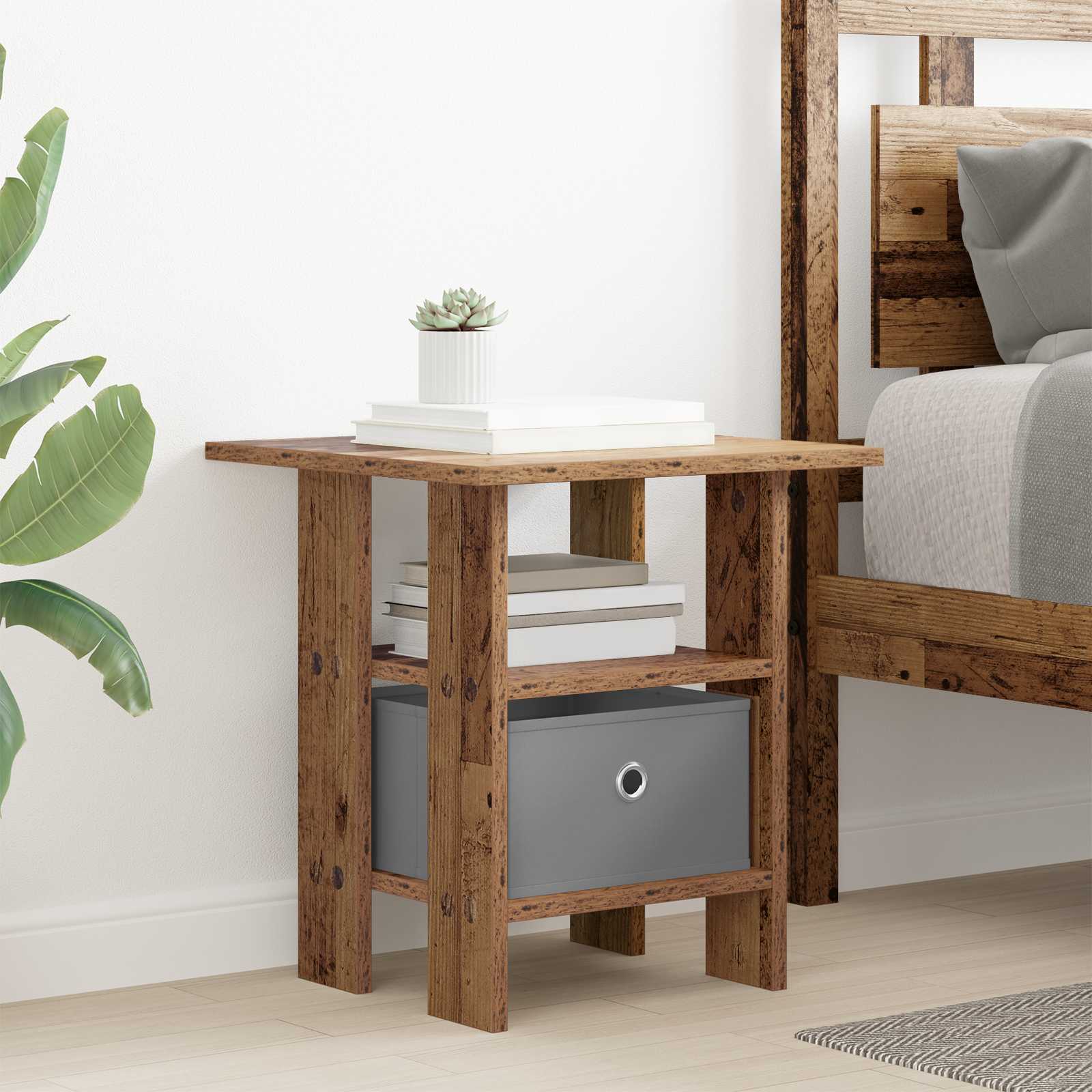 Nachttisch Altholz 41 x 40 x 45 cm Holzwerkstoff