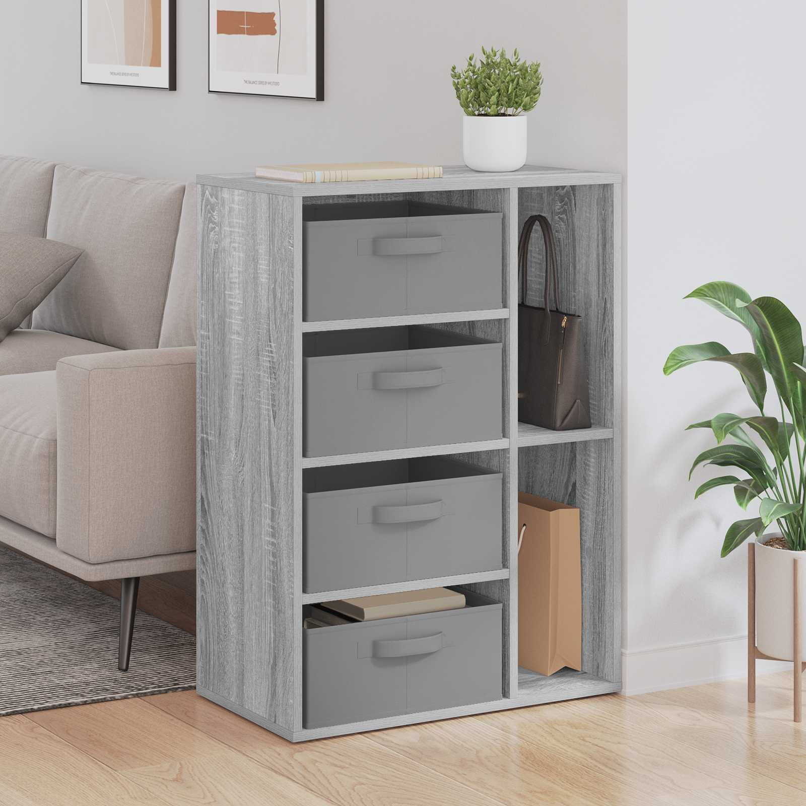 Sideboard Grau Sonoma 60 x 33,5 x 84 cm
