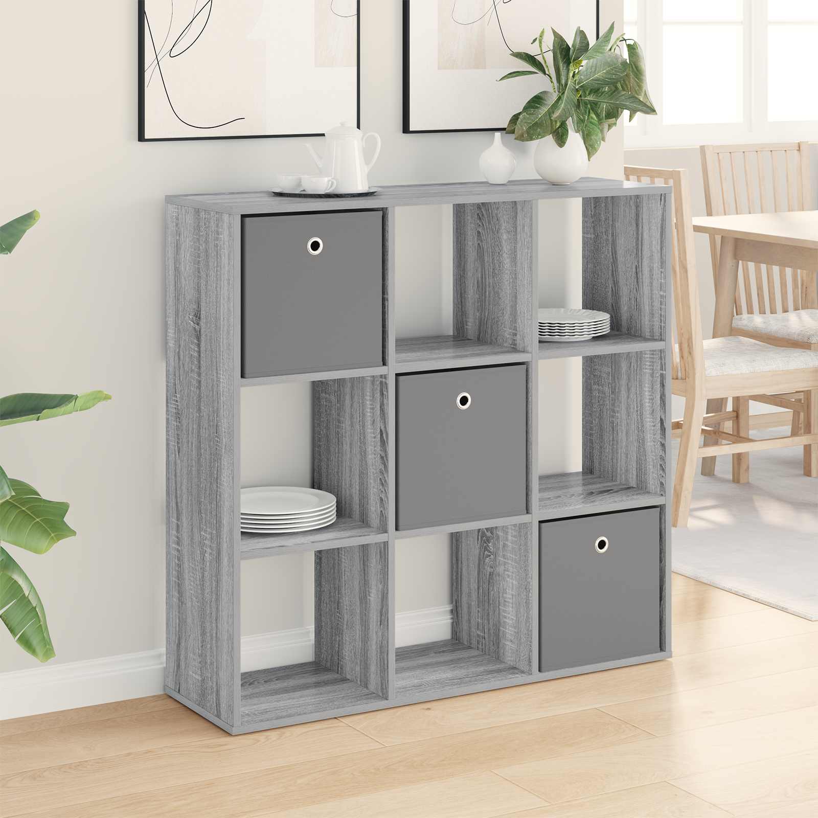 Sideboard Sonoma-Grau 102 x 31 x 99,5 cm
