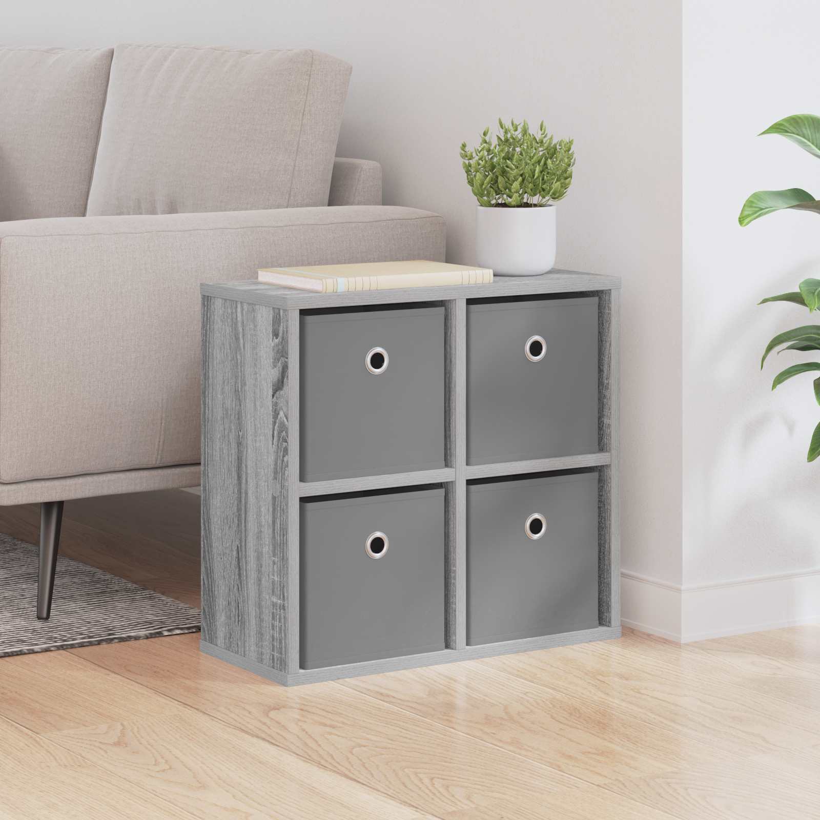 Sideboard Sonoma-Grau 49,5 x 22 x 47 cm