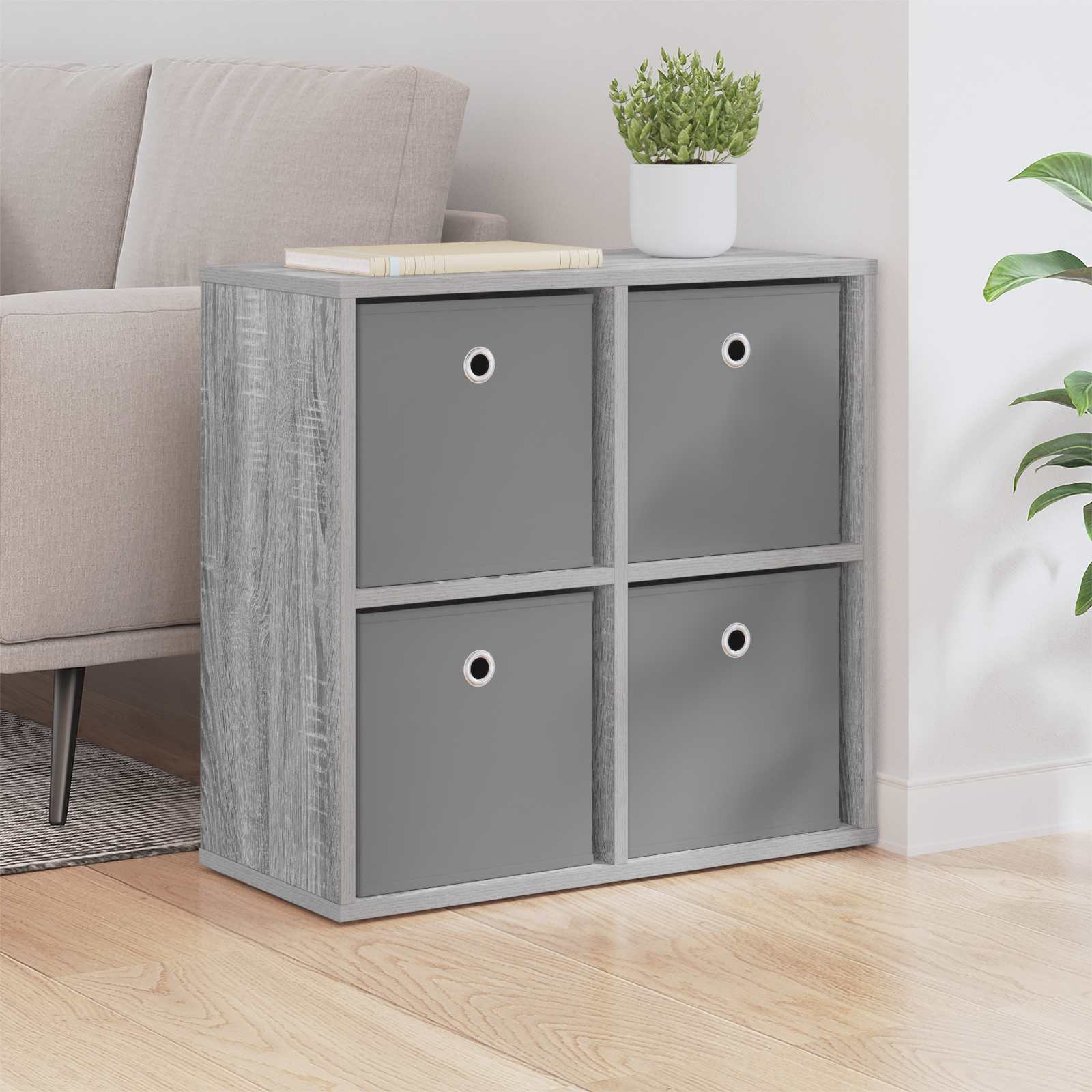 Sideboard Sonoma-Grau 59,5 x 27 x 57 cm