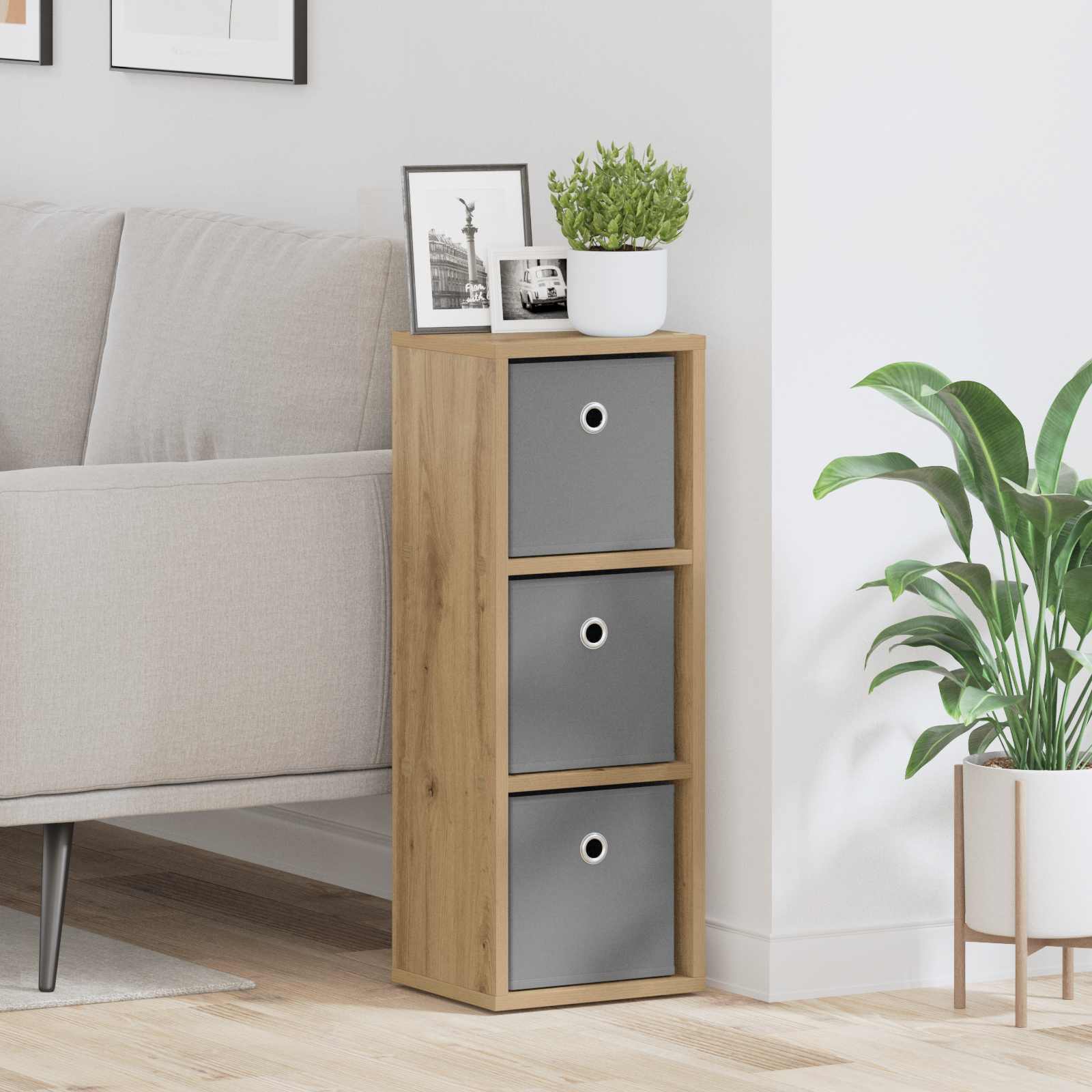 Sideboard Artisan-Eiche 25,5 x 22 x 69,5 cm