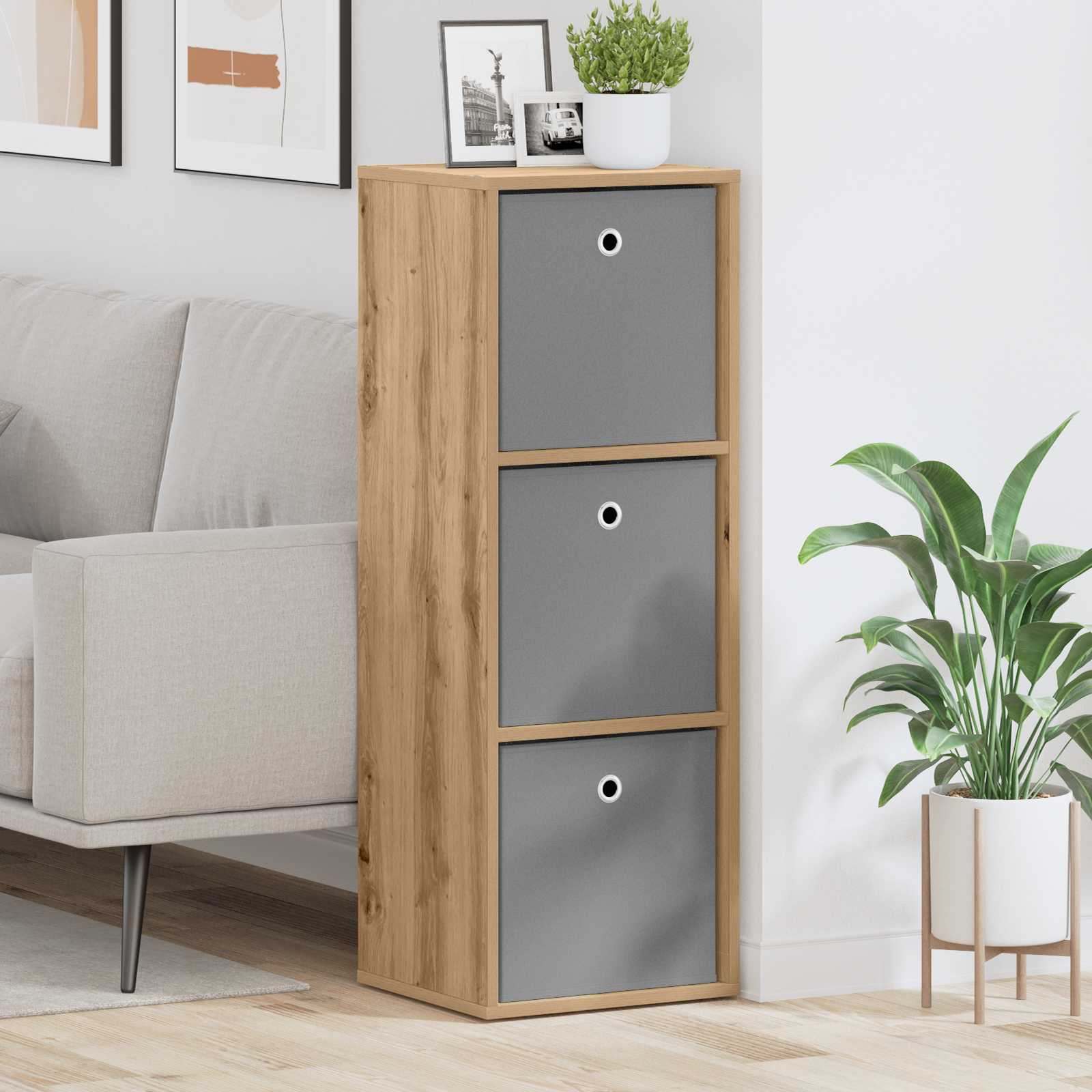 Sideboard Artisan-Eiche 35 x 32 x 99,5 cm
