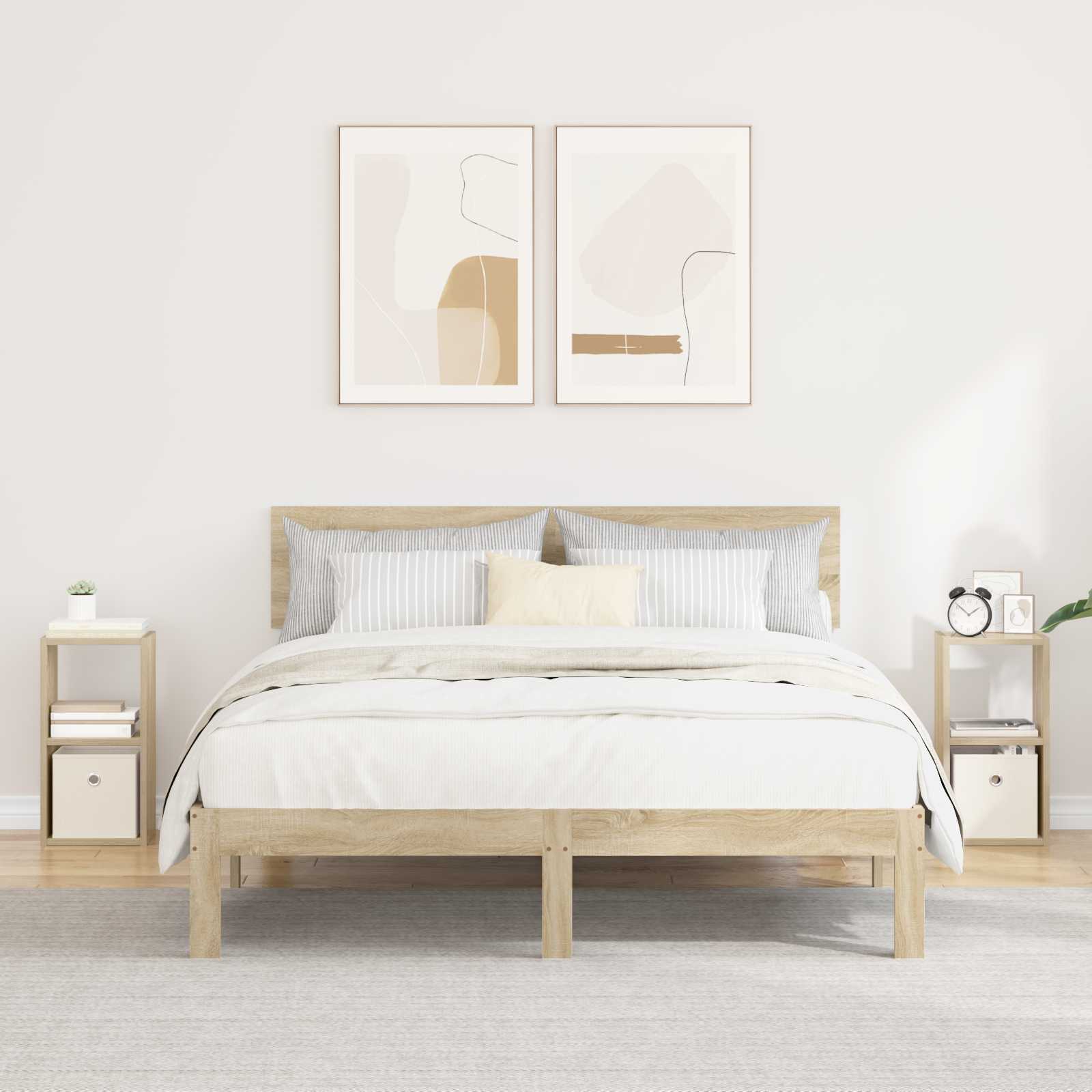 Nachttisch 2 stk. Sonoma-Eiche 25,5 x 22 x 49,5 cm