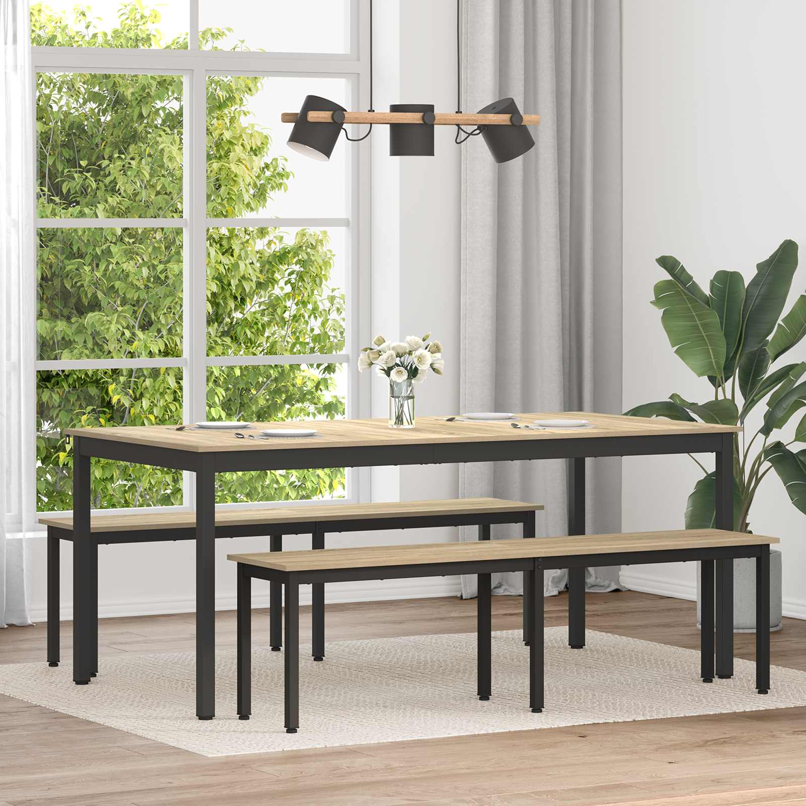 Esstische 180 x 90 x 75 cm Holzwerkstoff Rechteckig