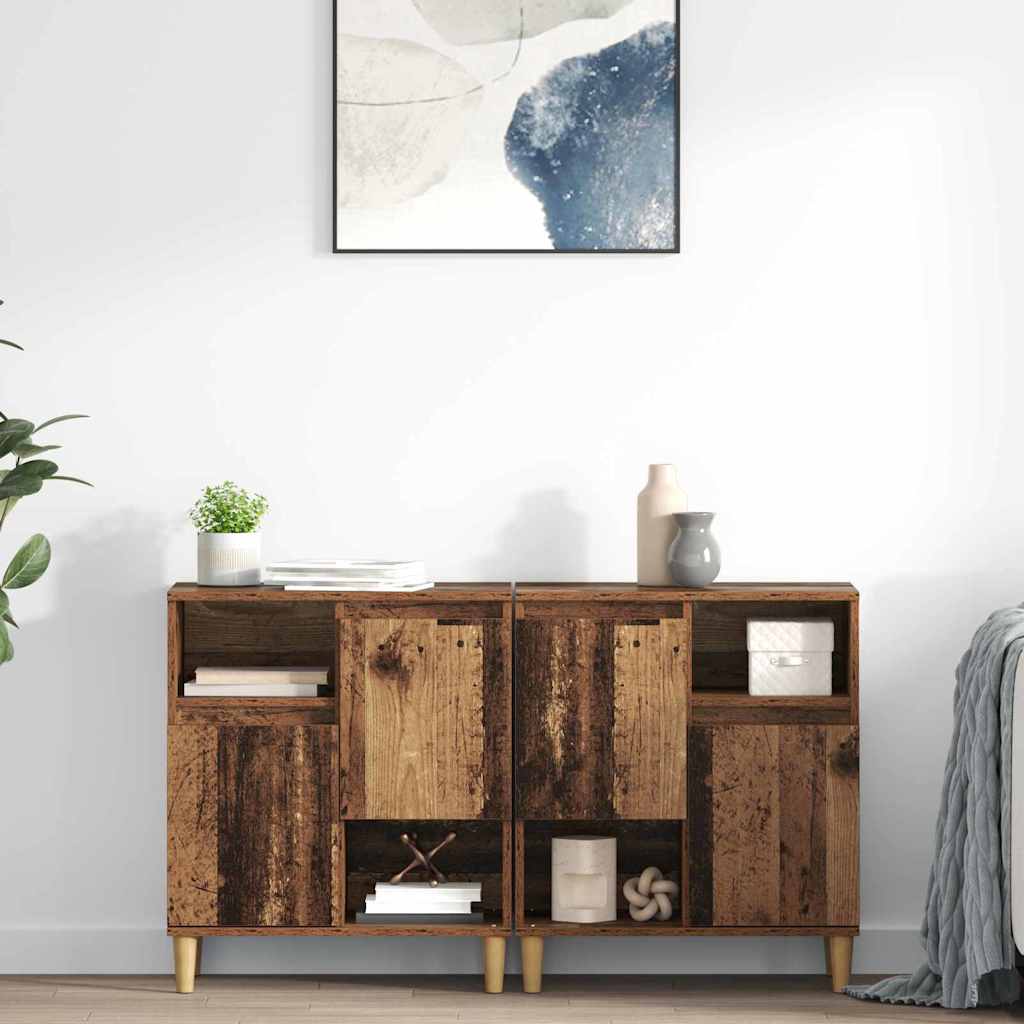 Sideboards 2 stk. Altholz 60 x 35 x 70 cm Holzwerkstoff