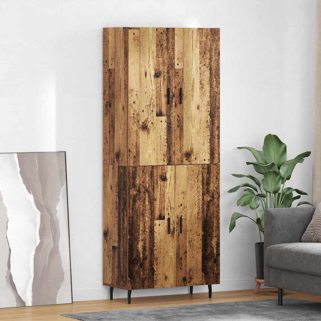 Highboard 2 stk. Altholz 69,5 x 34 x 180 cm Holzwerkstoff