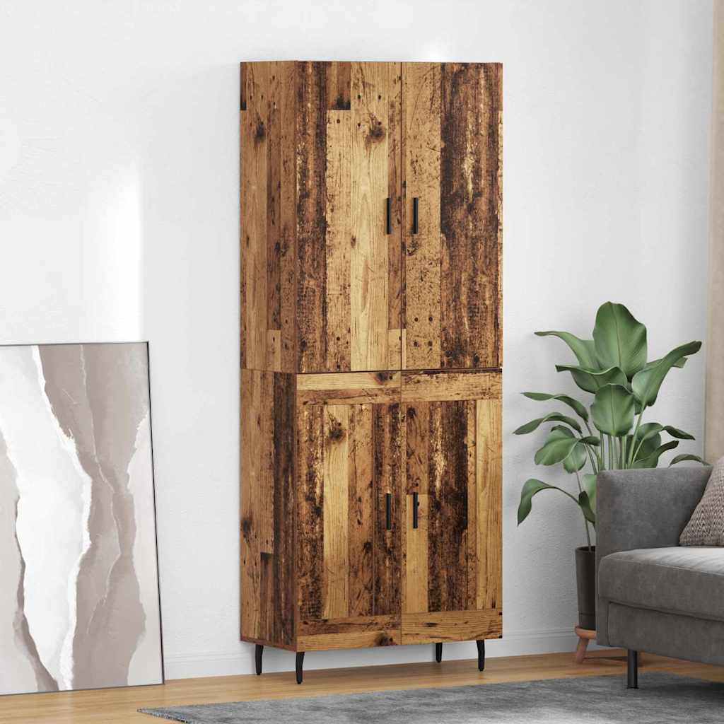 Highboard 2 stk. Altholz 69,5 x 34 x 180 cm Holzwerkstoff