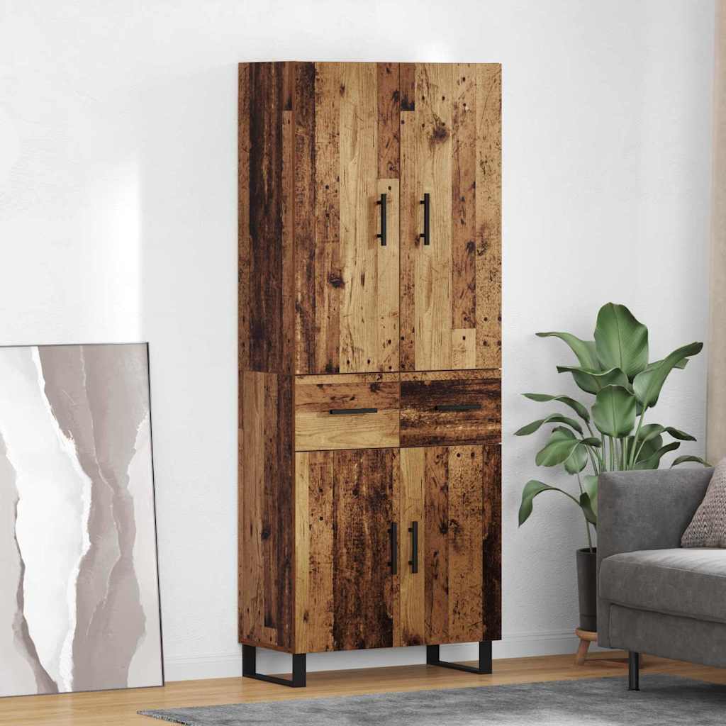 Highboard 2 stk. Altholz 69,5 x 34 x 180 cm