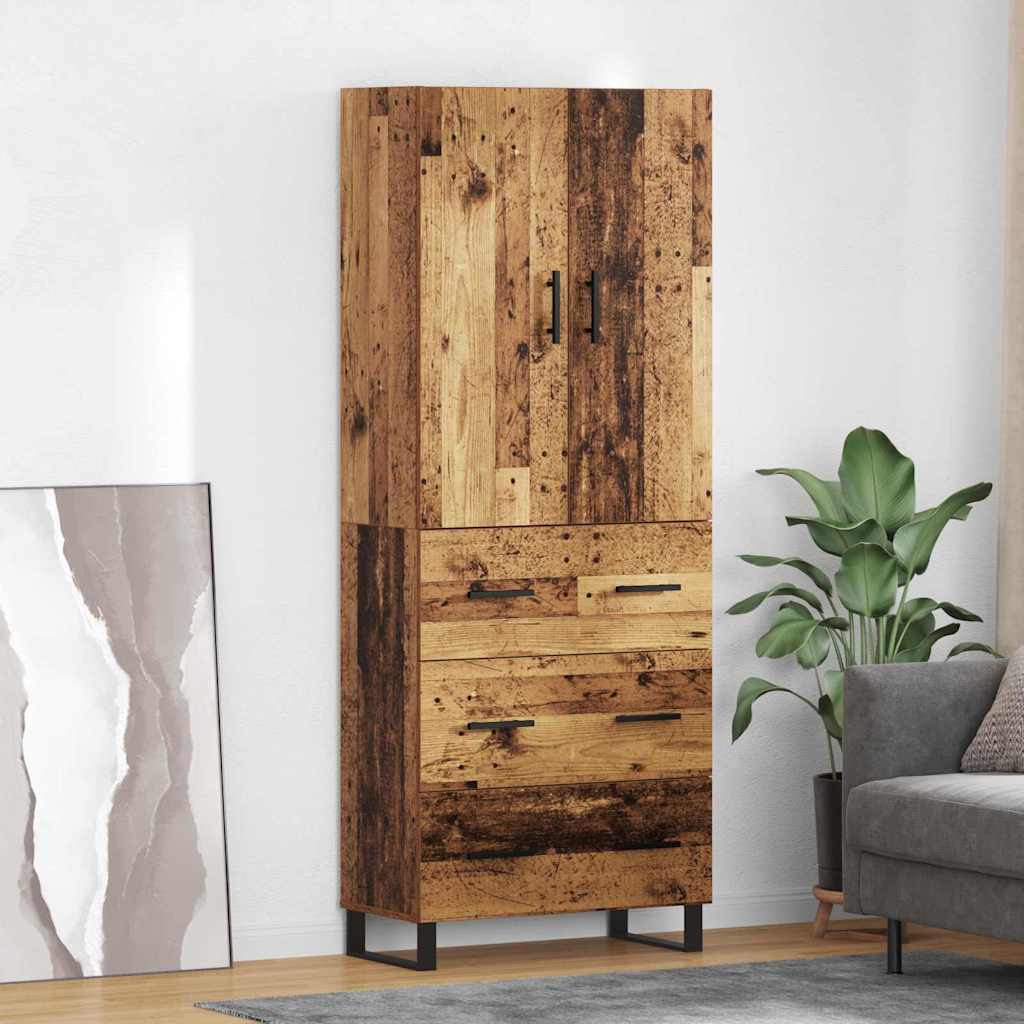 Highboard 2 stk. Altholz 69,5 x 34 x 180 cm