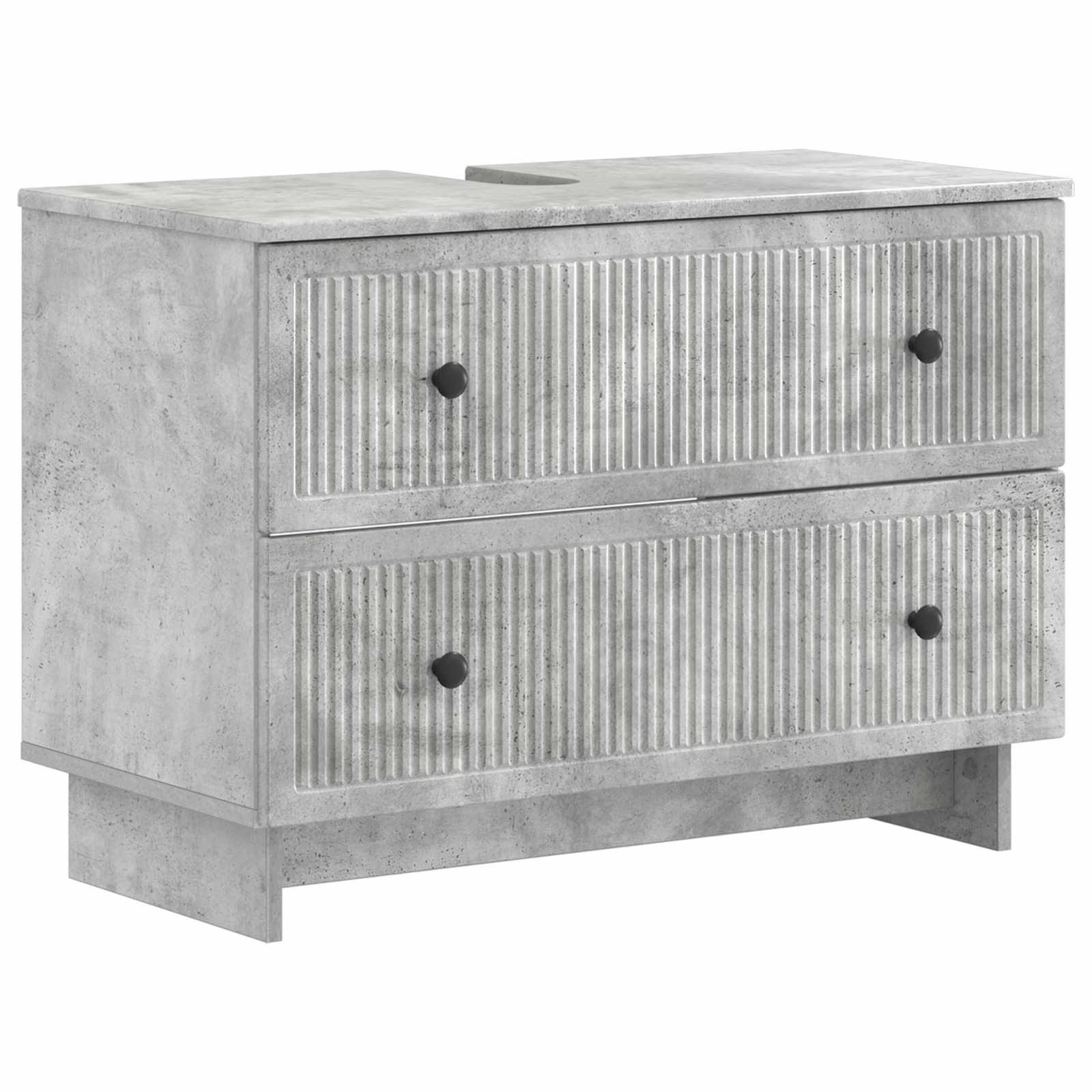 Waschbeckenschrank EDE Betongrau 82 x 41 x 59 cm Holzwerkstoff