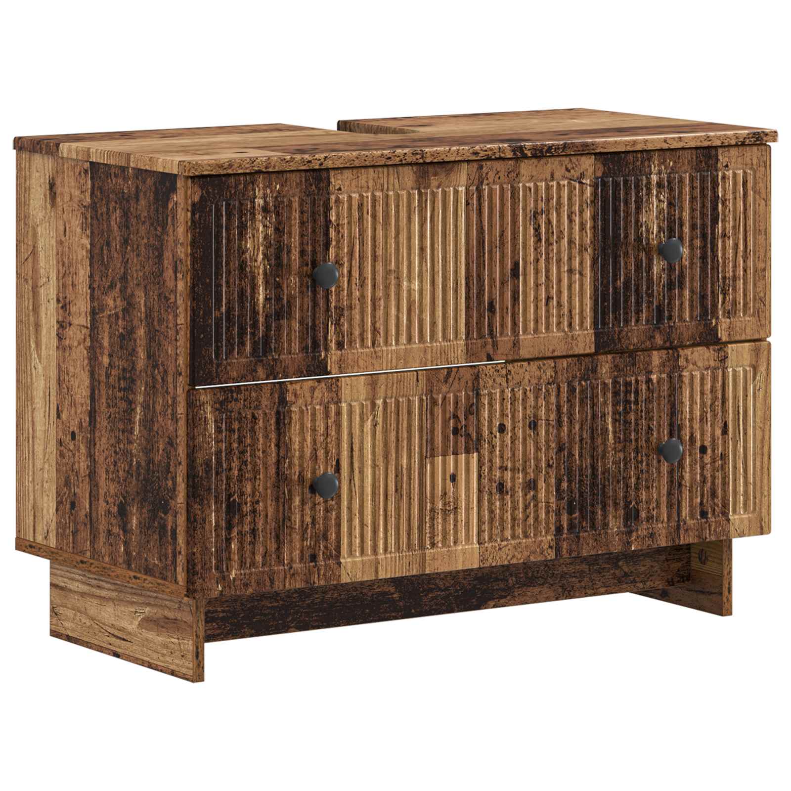 Waschbeckenschrank EDE Altholz 82 x 41 x 59 cm Holzwerkstoff