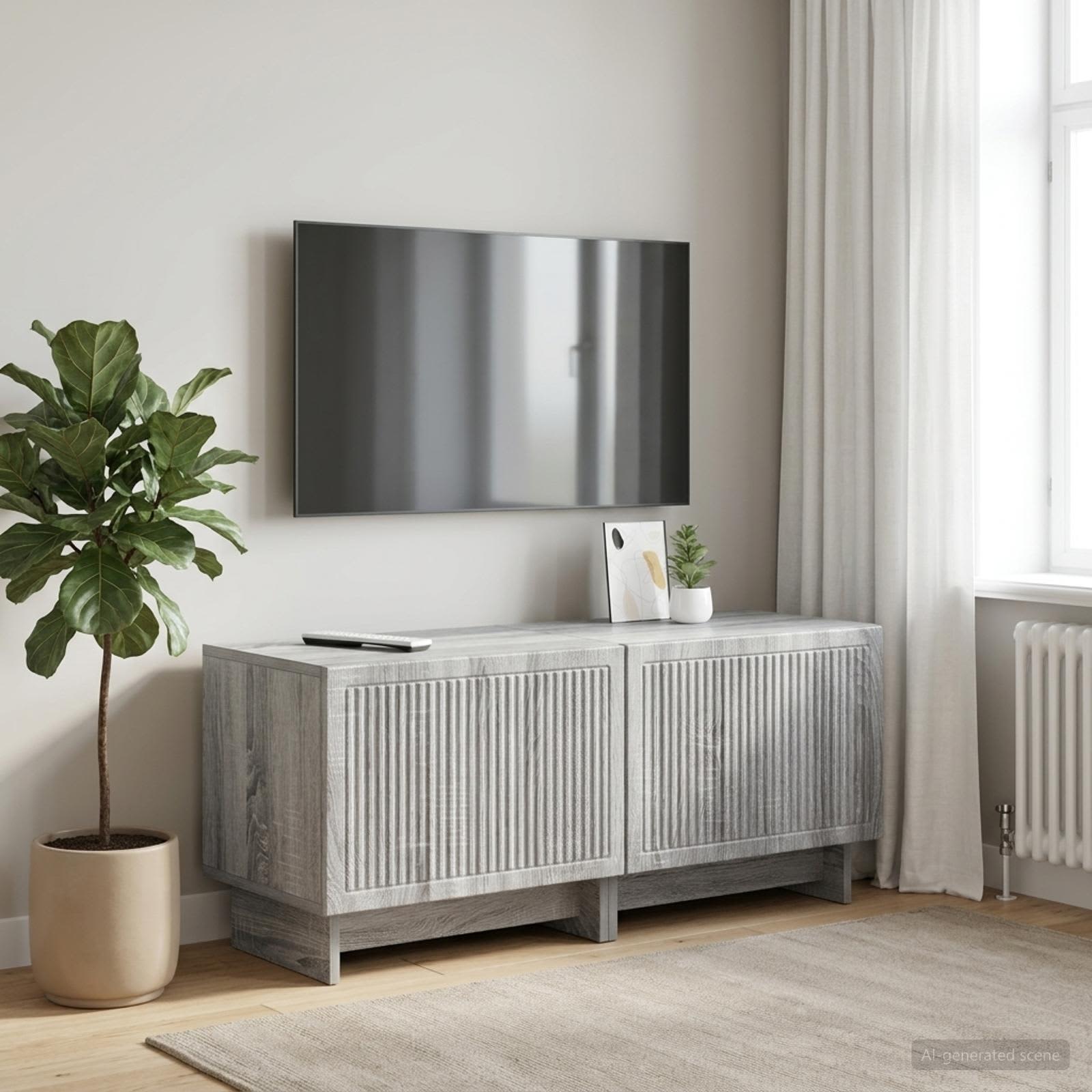 TV-Schrank Sonoma-Grau Holzwerkstoff