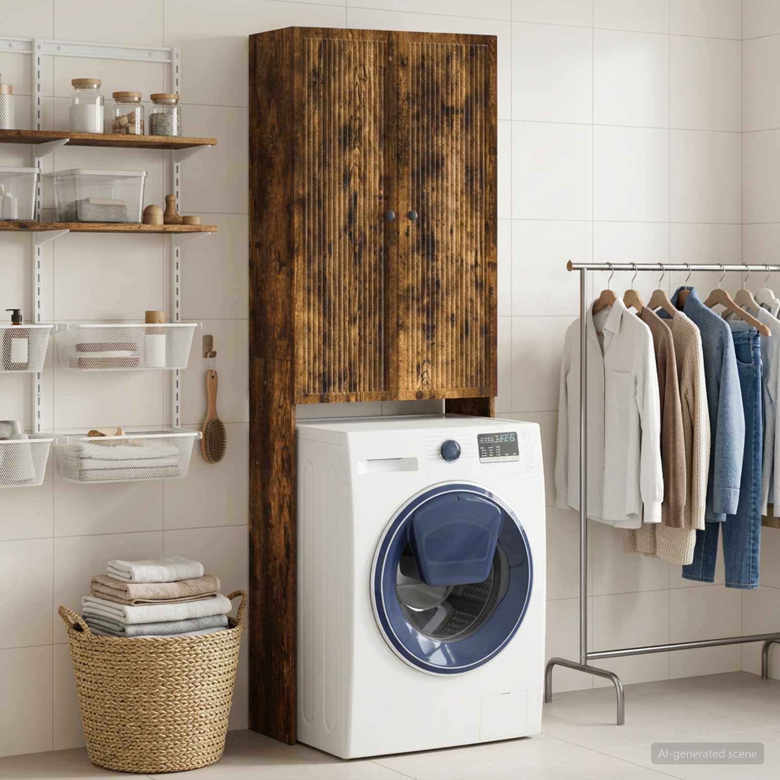 Toilettenschrank EDE Raucheiche 66 x 25,5 x 190 cm