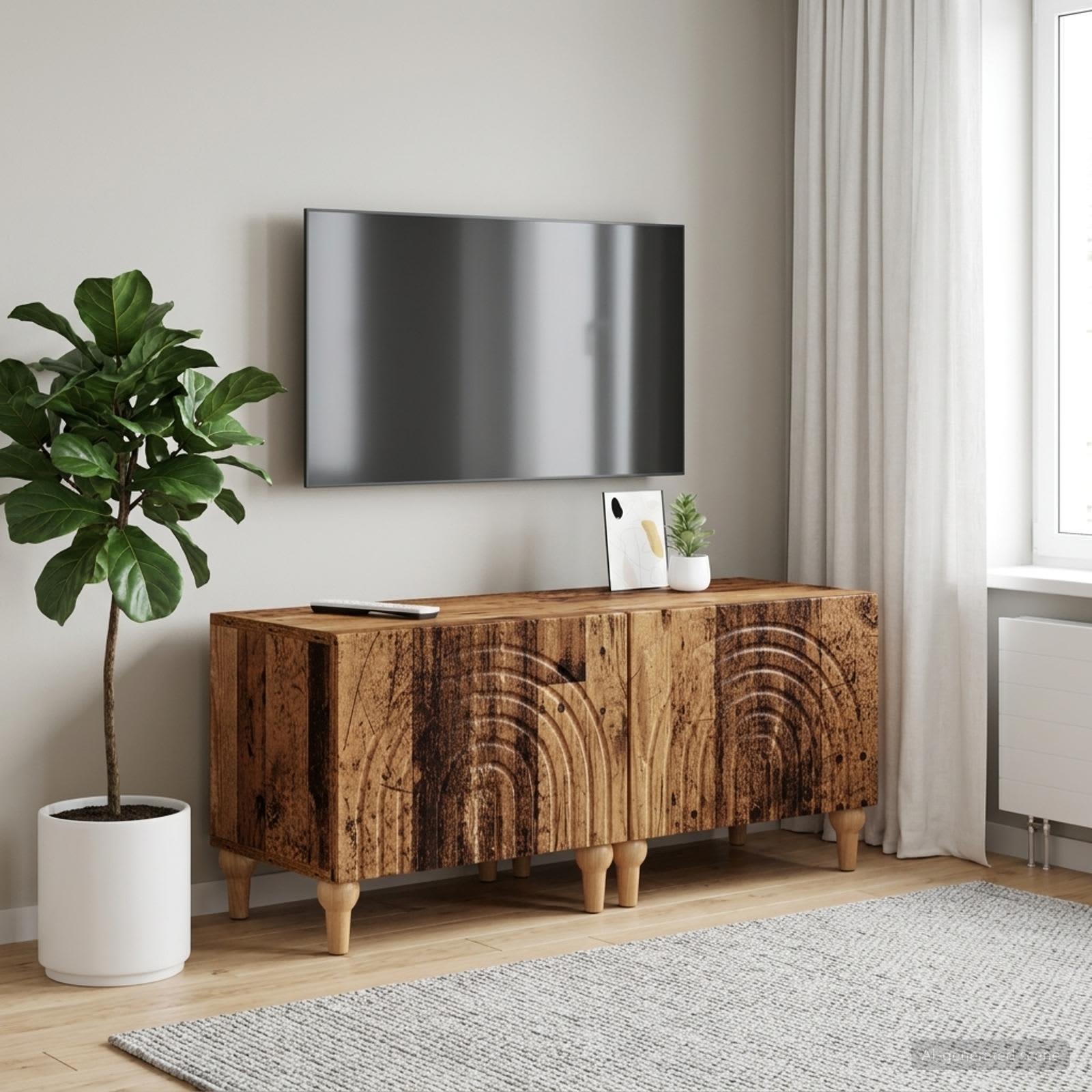 TV-Schrank ALKMAAR Altholz Holzwerkstoff