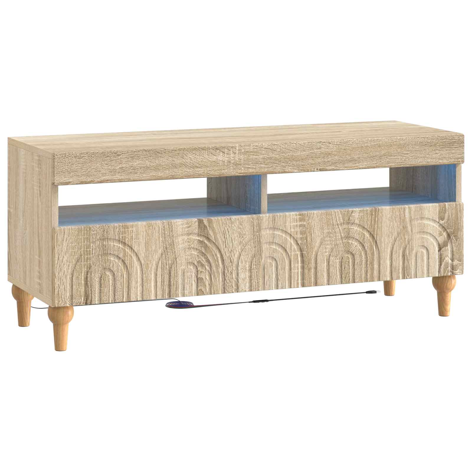 LED-TV-Schrank Sonoma-Eiche Holzwerkstoff