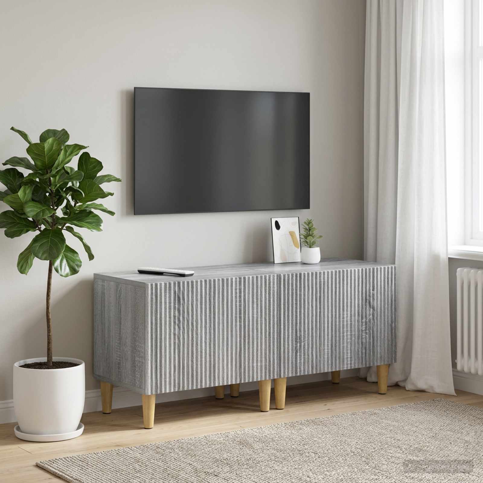 TV-Schrank Sonoma-Grau Holzwerkstoff