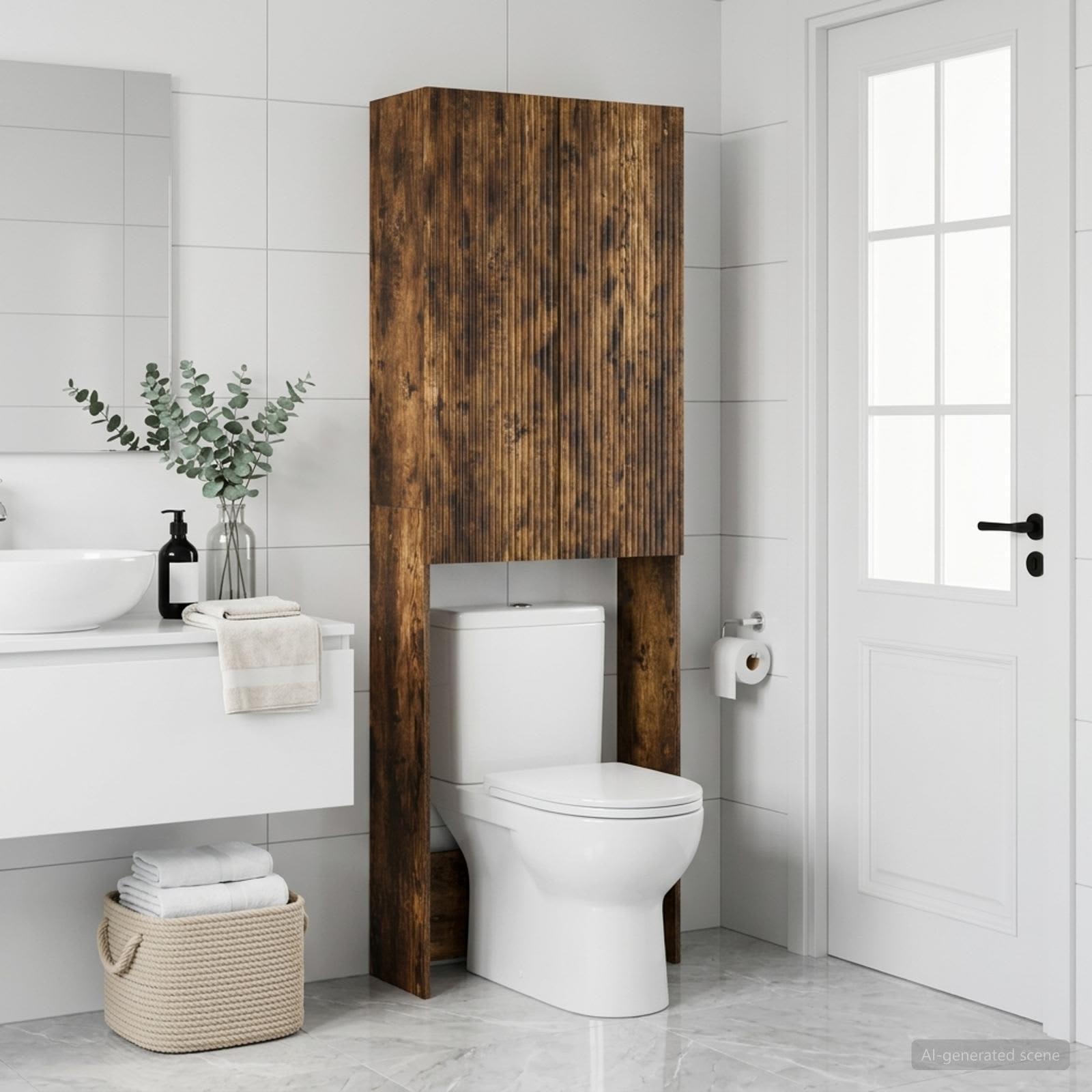 Toilettenschrank ARNHEM Raucheiche 66 x 25,5 x 190 cm