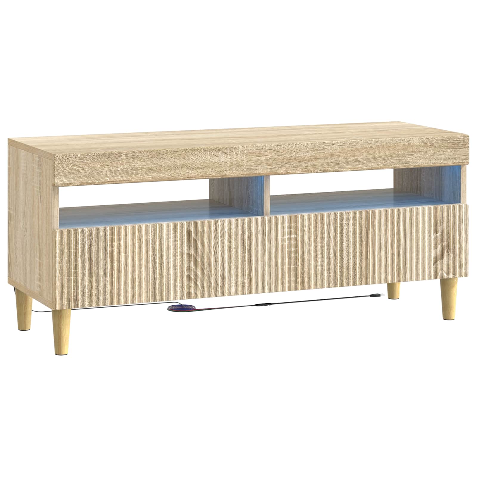 LED-TV-Schrank Sonoma-Eiche Holzwerkstoff