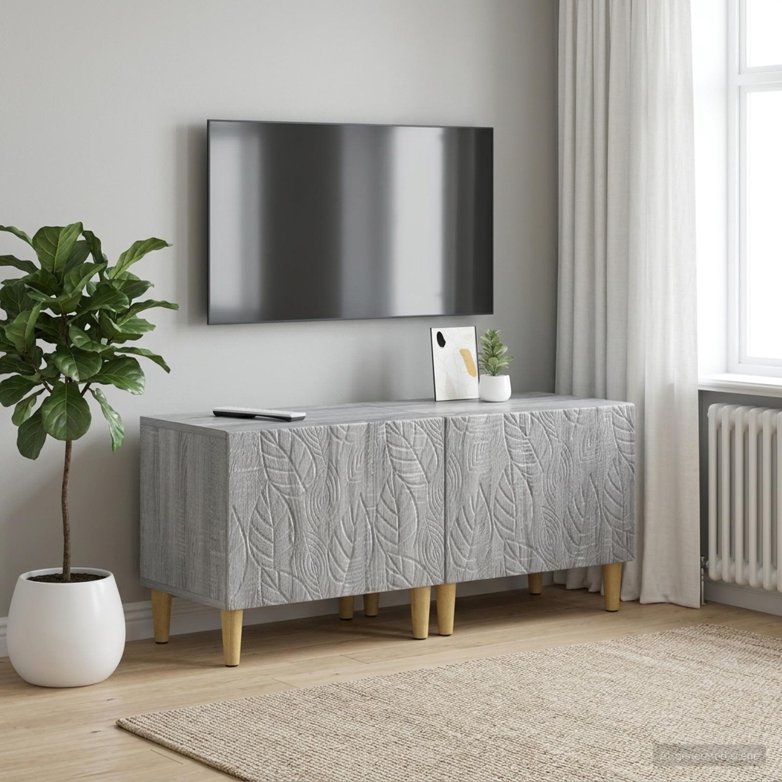 TV-Schrank Sonoma-Grau Holzwerkstoff
